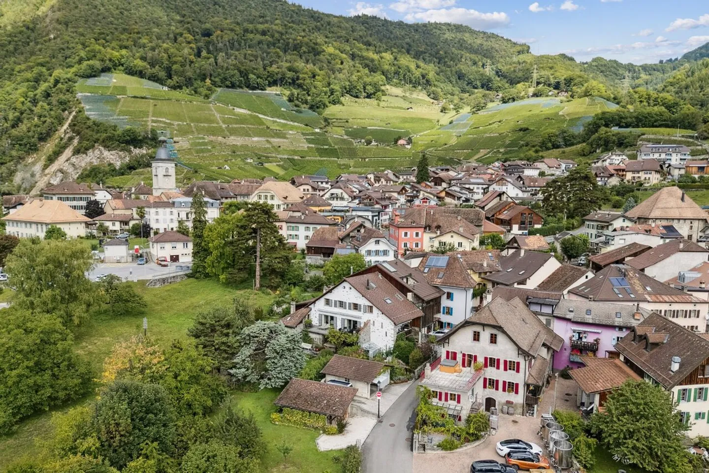 Selten! Im Dorf Ollon authentisches Winzerhaus & Nebengebäude - Foto 3 von 31