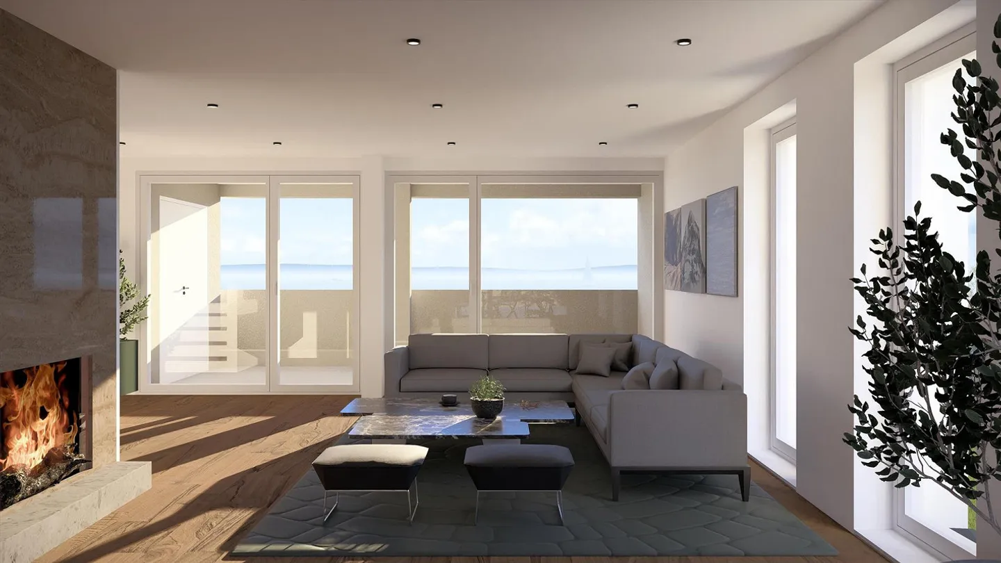 Moderne Doppeleinfamilienhaushälften mit Blick auf den Bodensee - Foto 3 von 9