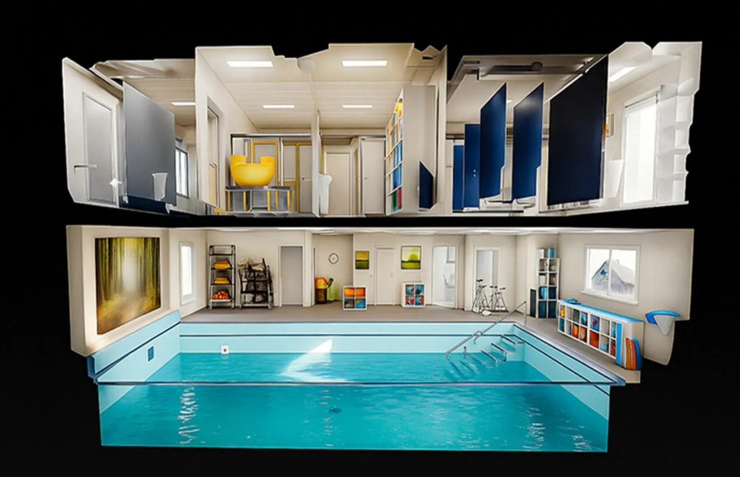 Edificio commerciale con piscina in affitto - Foto 7 di 27