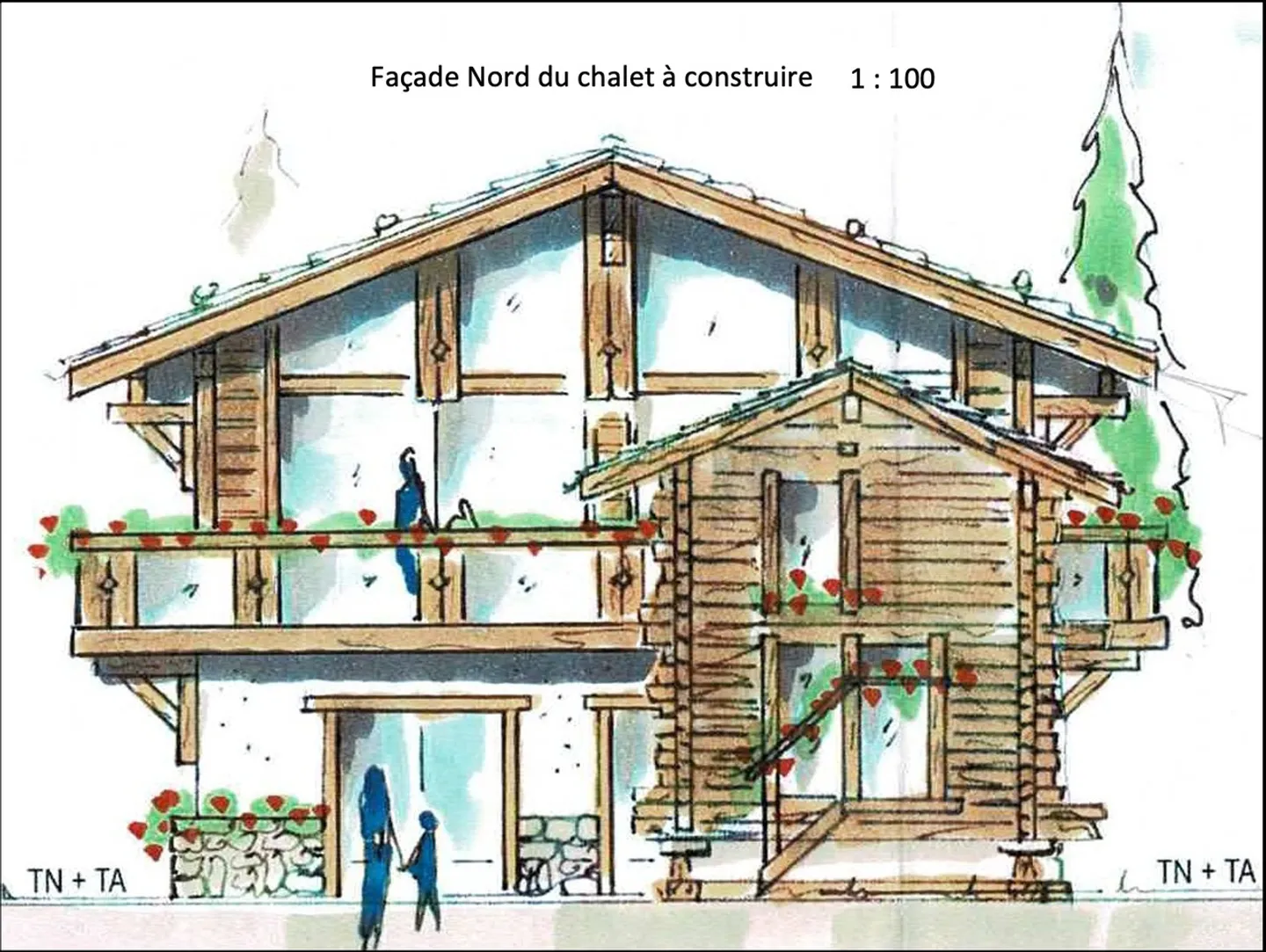 Terrain avec mazot et autorisation de construire en force chalet - Photo 9 sur 12