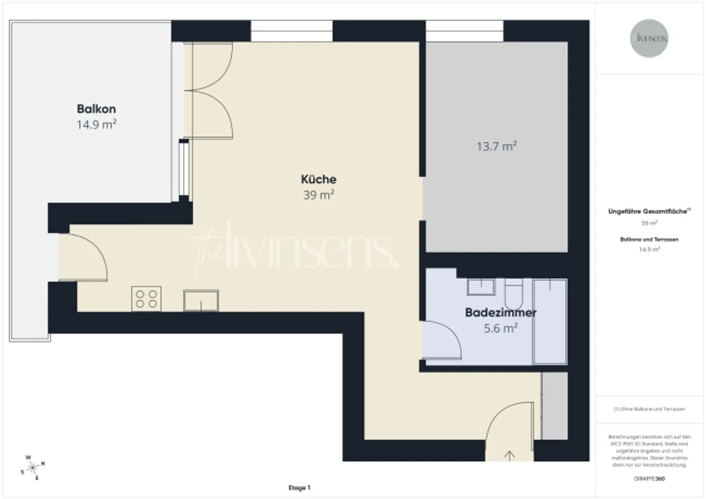 Moderne Wohnung mit Bergsicht - Foto 11 von 11