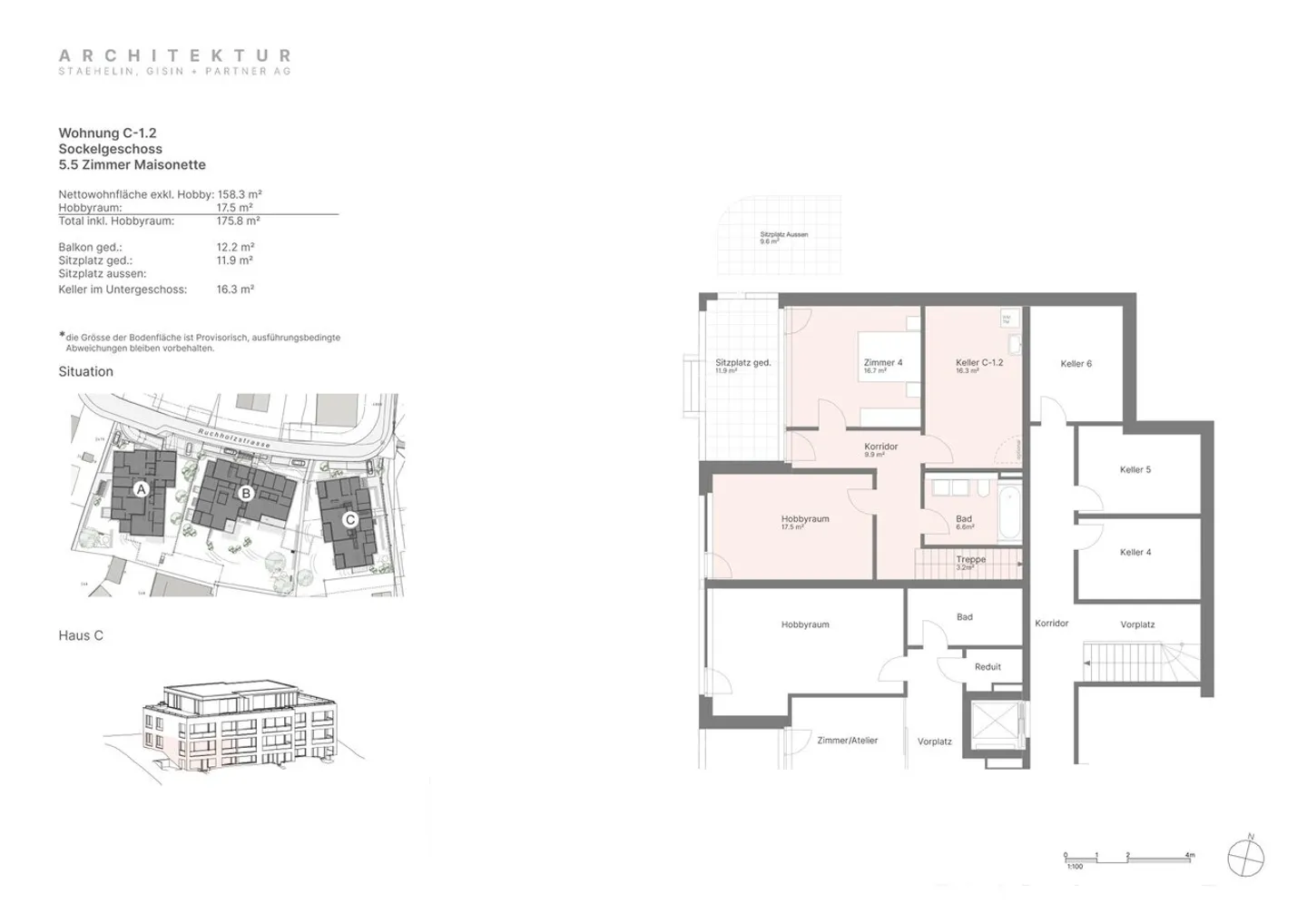 Appartamento maisonette al piano terra di nuova costruzione in una bella posizione (C-1.2) - Foto 5 di 7