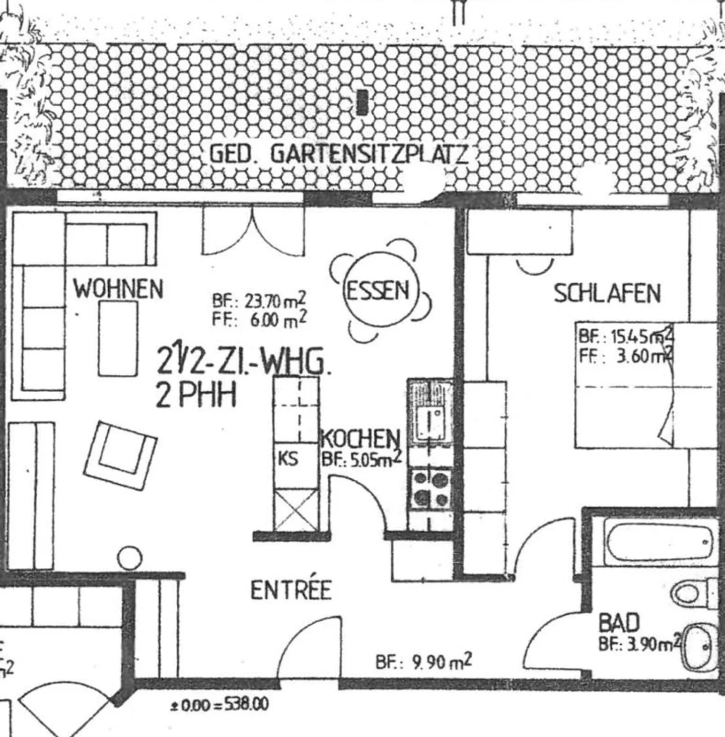 Appartement de petite taille très recherché avec espace de jardin - Photo 9 sur 9