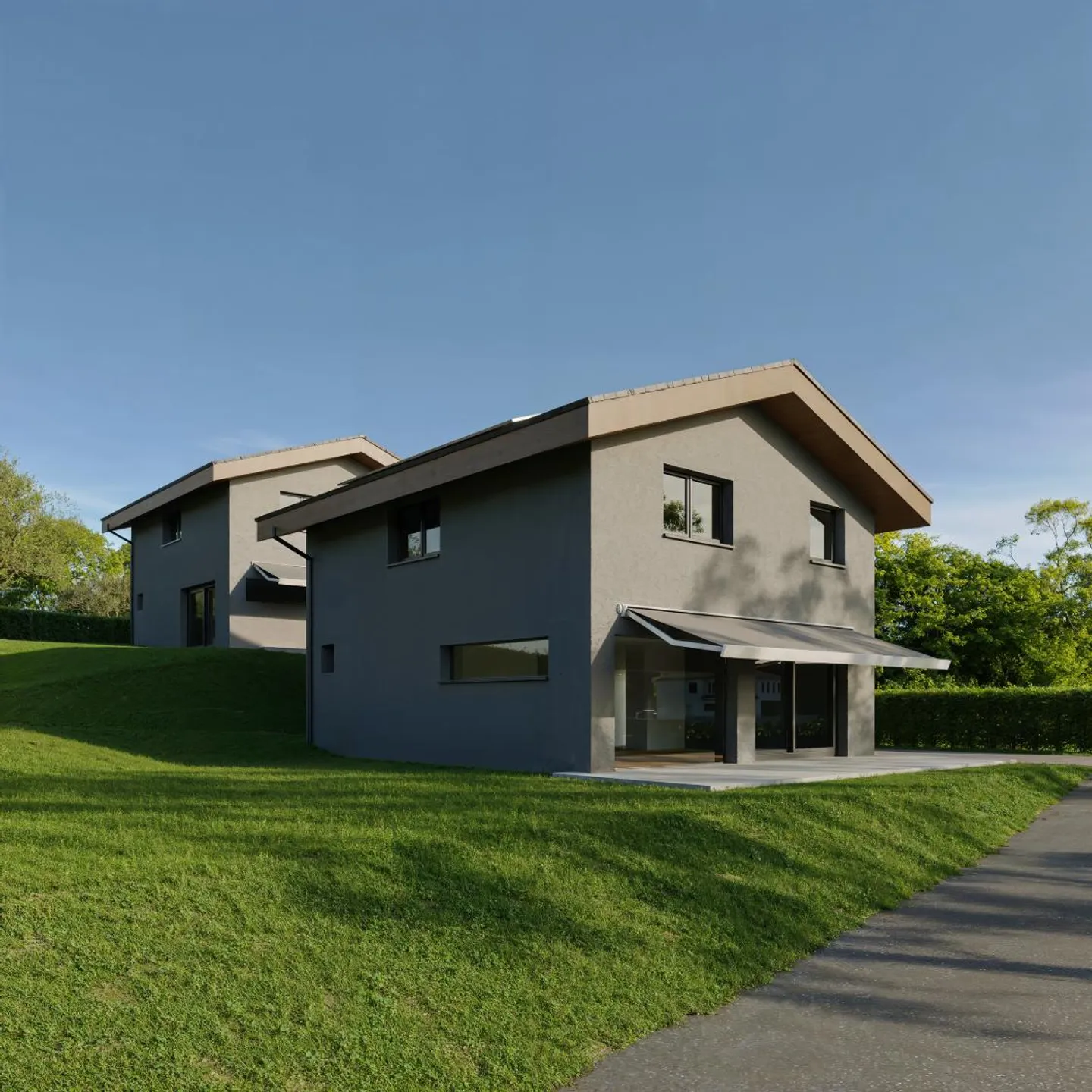 Nuova promozione a Miège di 2 magnifiche ville con 4.5 camere e vista eccezionale - Foto 1 di 9