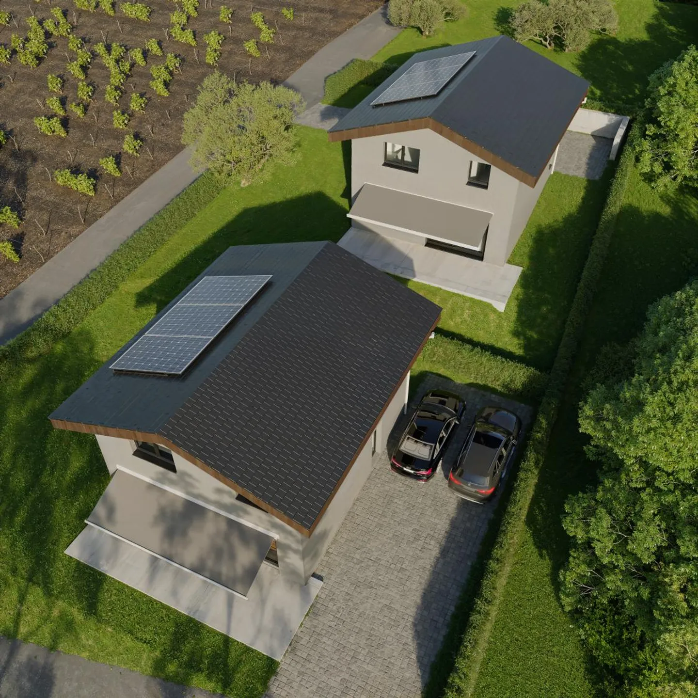 Nuova promozione a Miège di 2 magnifiche ville con 4.5 camere e vista eccezionale - Foto 2 di 9