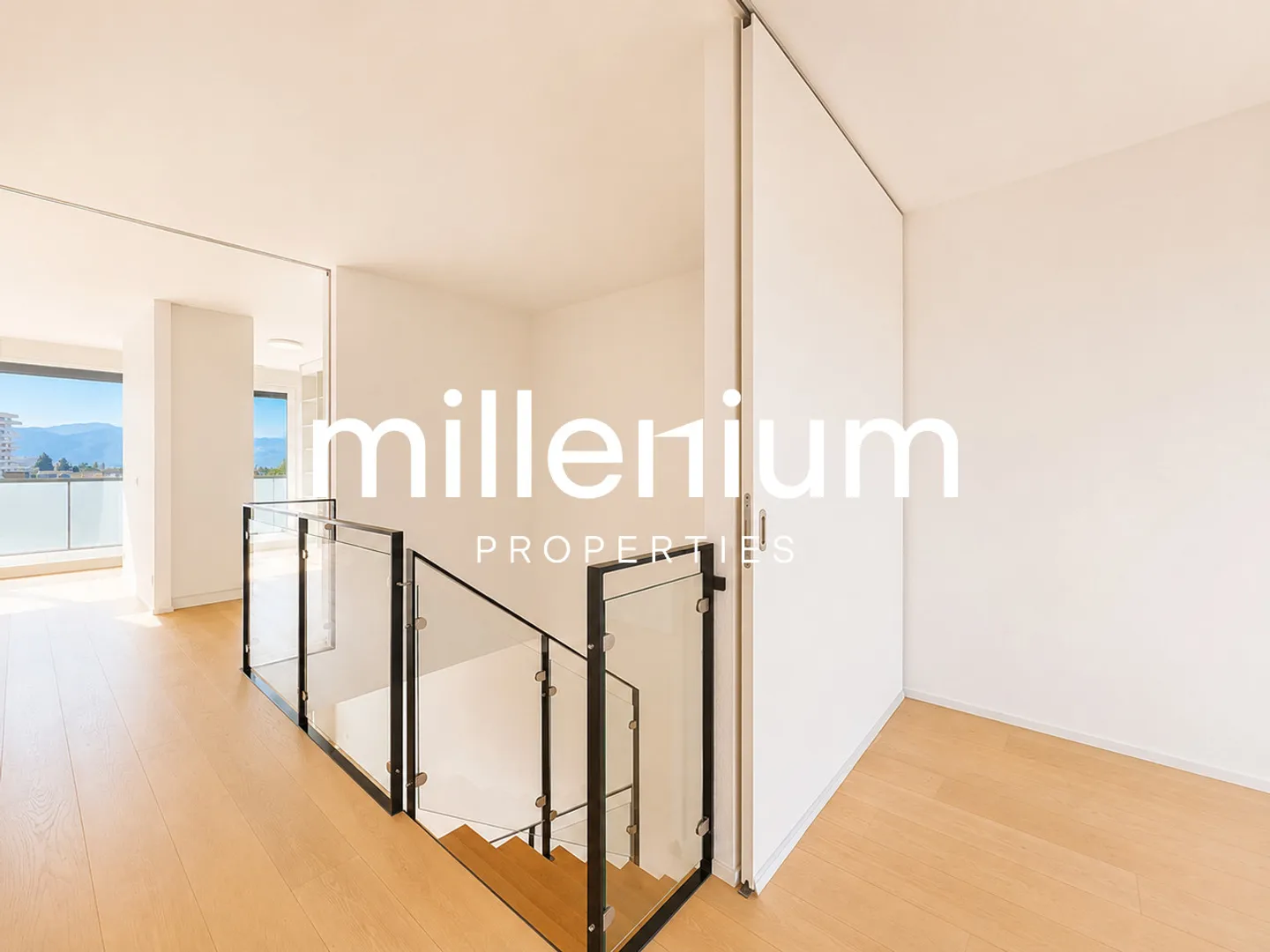 Magnifique duplex en attique avec vue sur le lac Léman et le Mont Blanc à Chêne-Bougeries - Photo 11 sur 15
