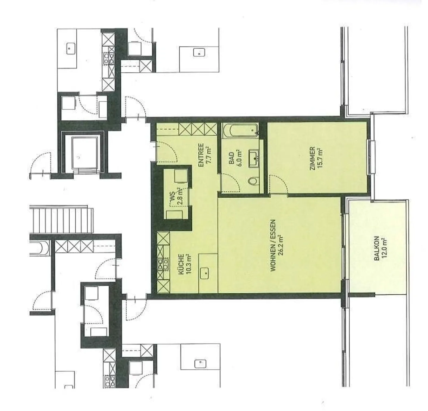 Appartement 2.5 pièces dans un emplacement central à Wittenbach - Photo 9 sur 9