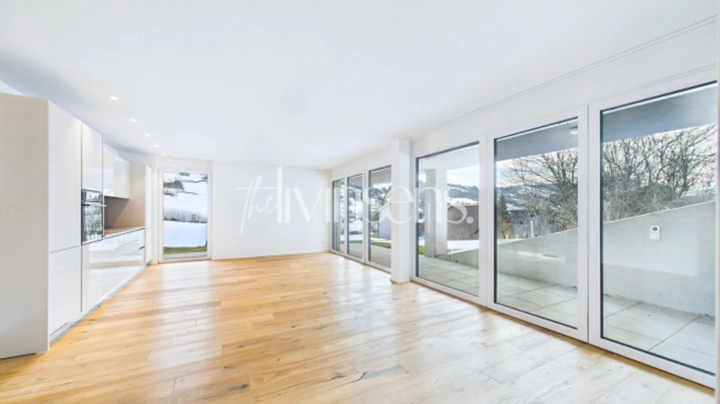 Modernes Gartenapartment mit Bergsicht - Foto 3 von 15