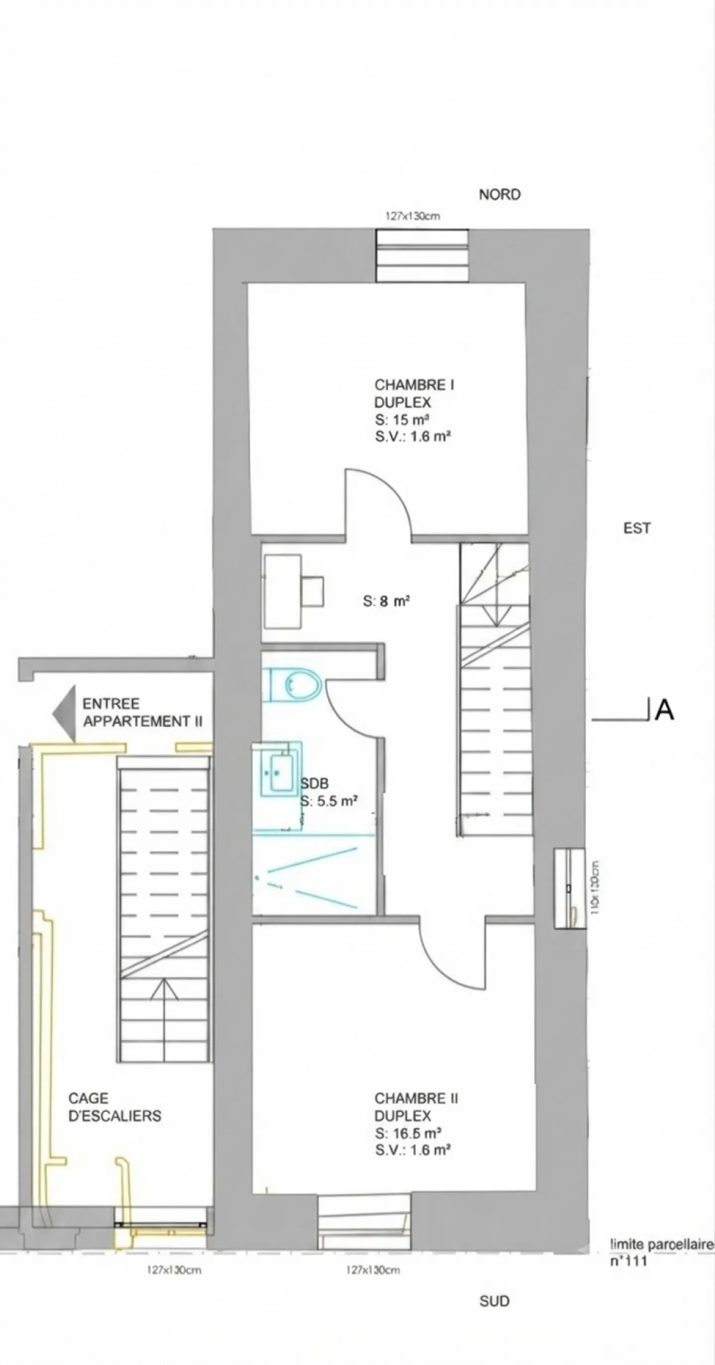 Duplex im Erdgeschoss mit 3,5 Zimmern und Terrasse - Foto 11 von 12
