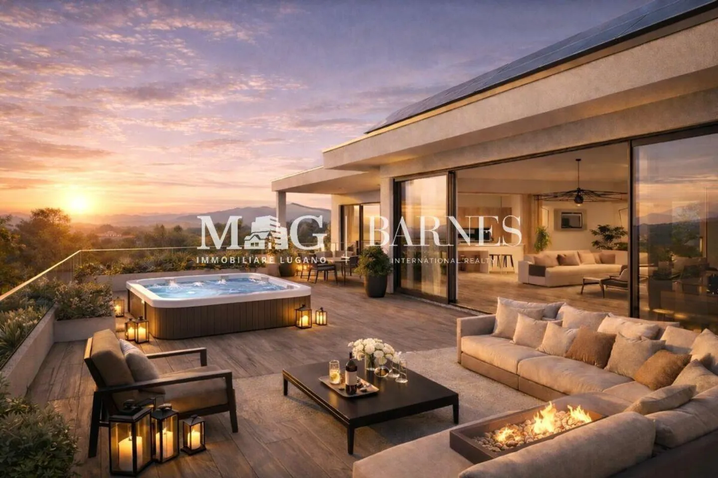 Prestigious penthouse 4.5 rooms with panoramic terrace in the Residen... - Photo 1 of 11