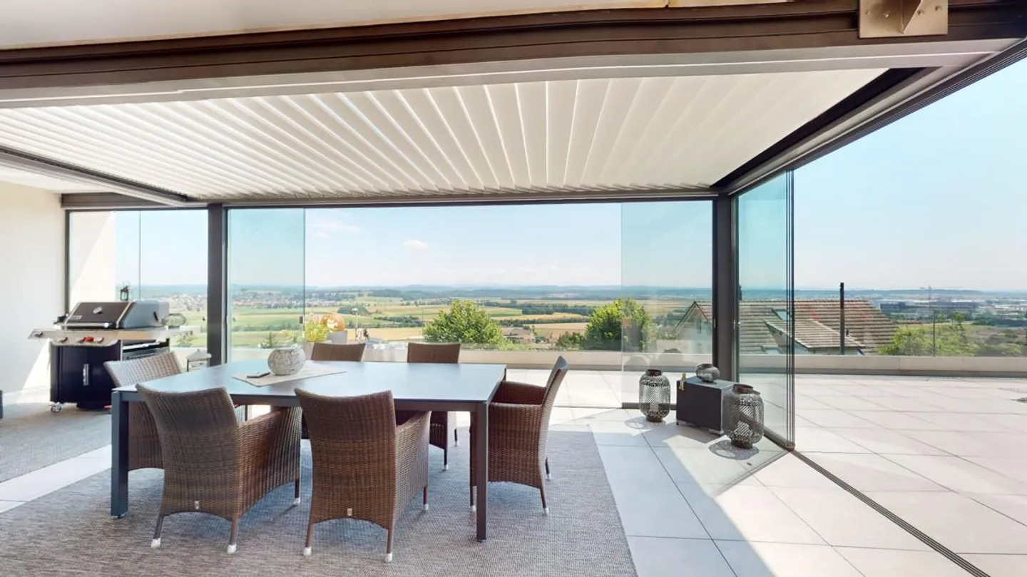 Appartement de terrasse luxueux avec panorama montagneux dégagé - Photo 8 sur 12