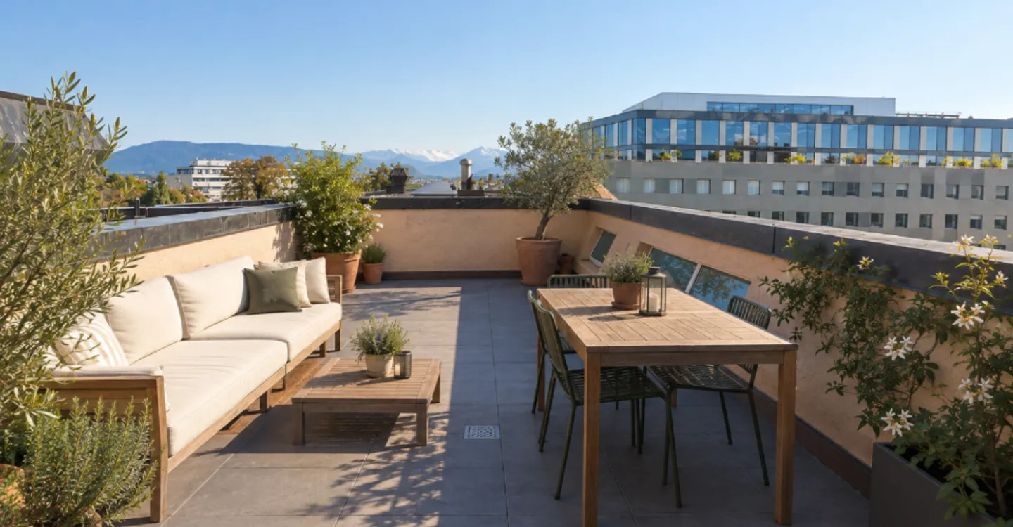 Appartamento all'ultimo piano con rooftop a Petit-Saconnex - Foto 1 di 7