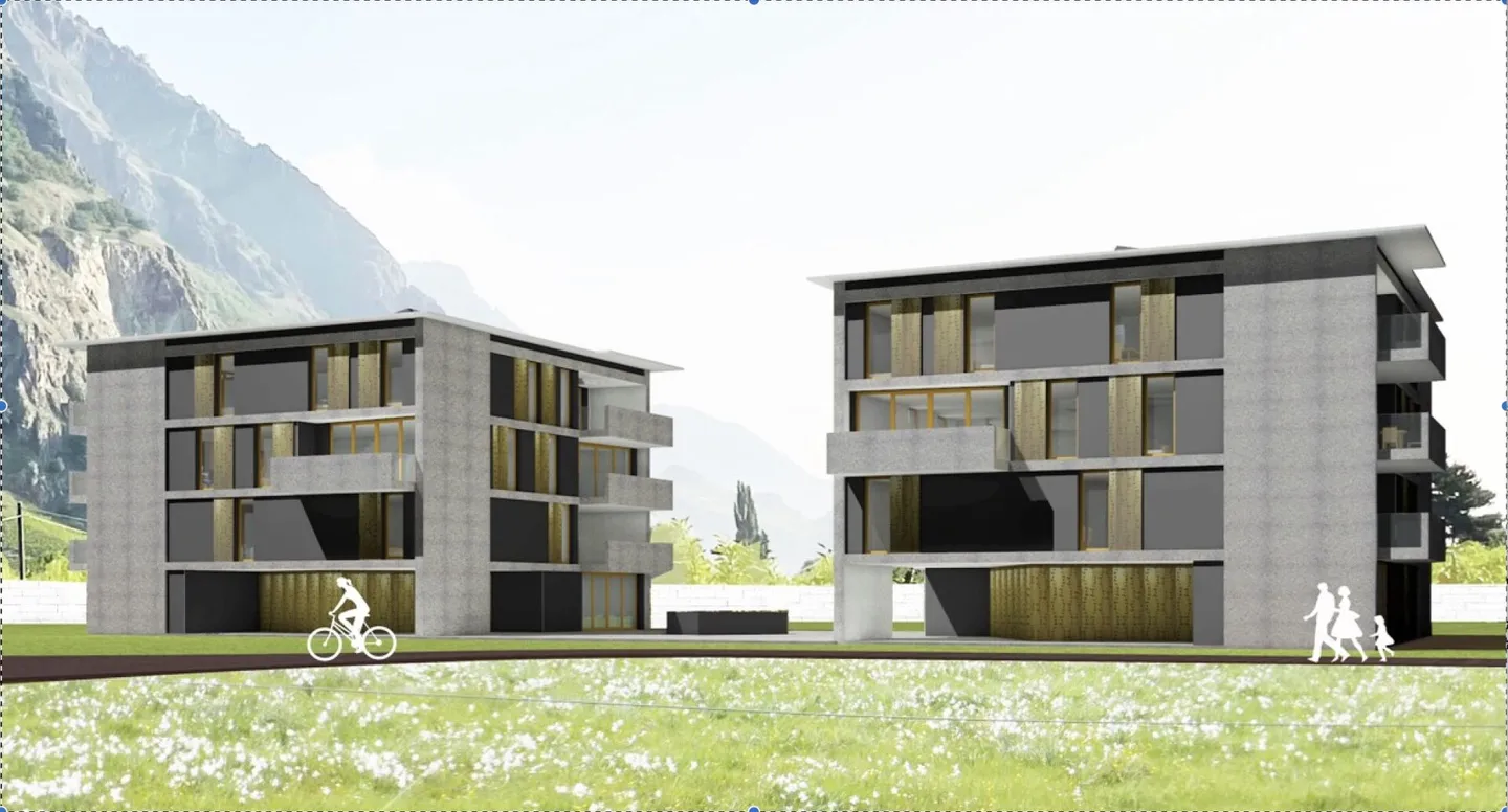 Saxon - Superbe appartement de 3.5 pièces avec jardin privé de 250 m2 - Photo 1 sur 12