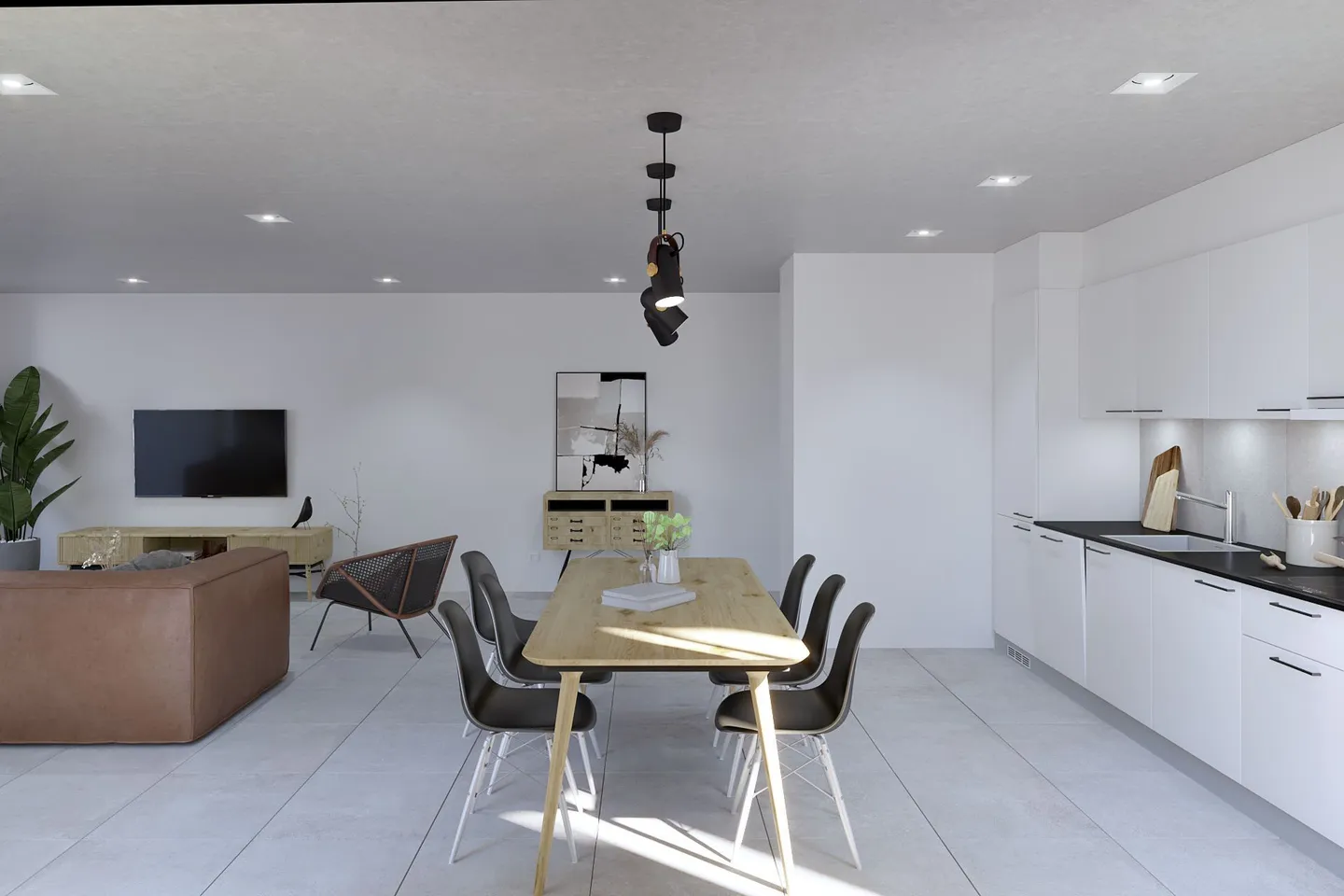 Saxon - Superbe appartement de 3.5 pièces avec jardin privé de 250 m2 - Photo 3 sur 12