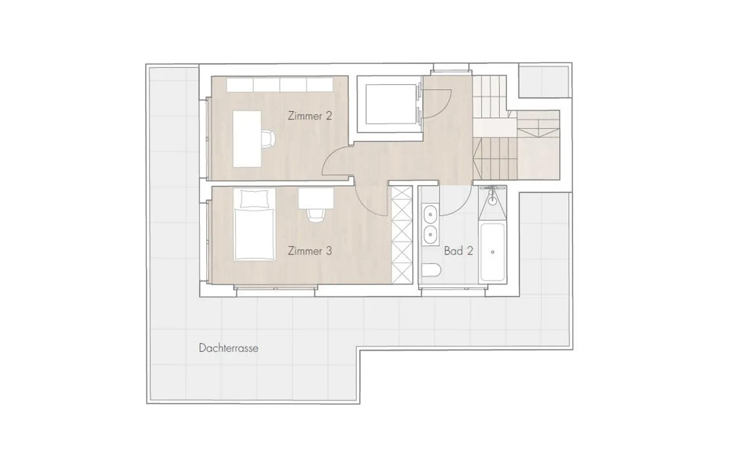 Nuovo edificio Dinkelbergstrasse, Appartamento 3 - Attico Maisonette - Foto 12 di 12
