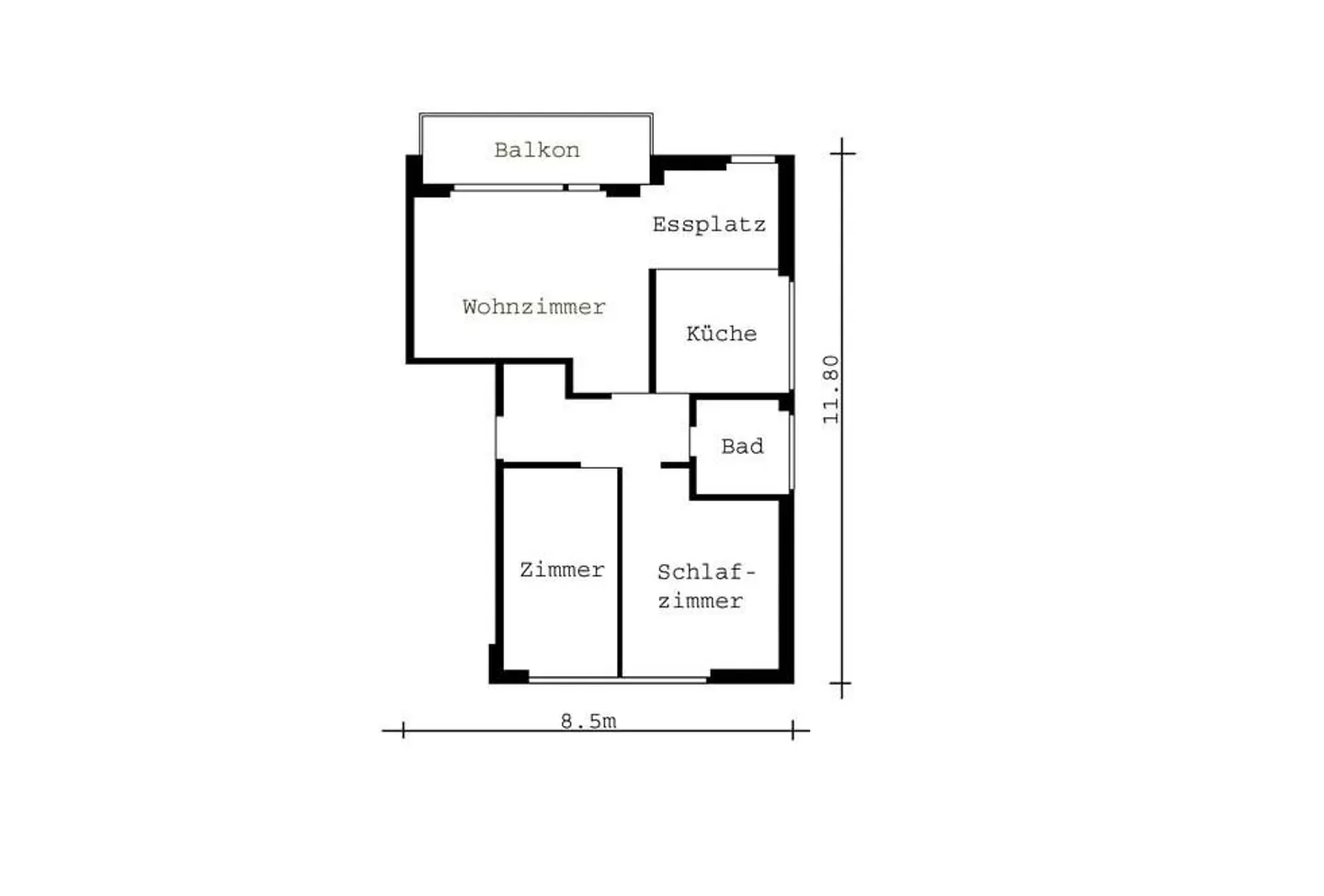 Appartement 3.5 pièces près de la gare - 8640 Rapperswil-Jona - Photo 2 sur 6