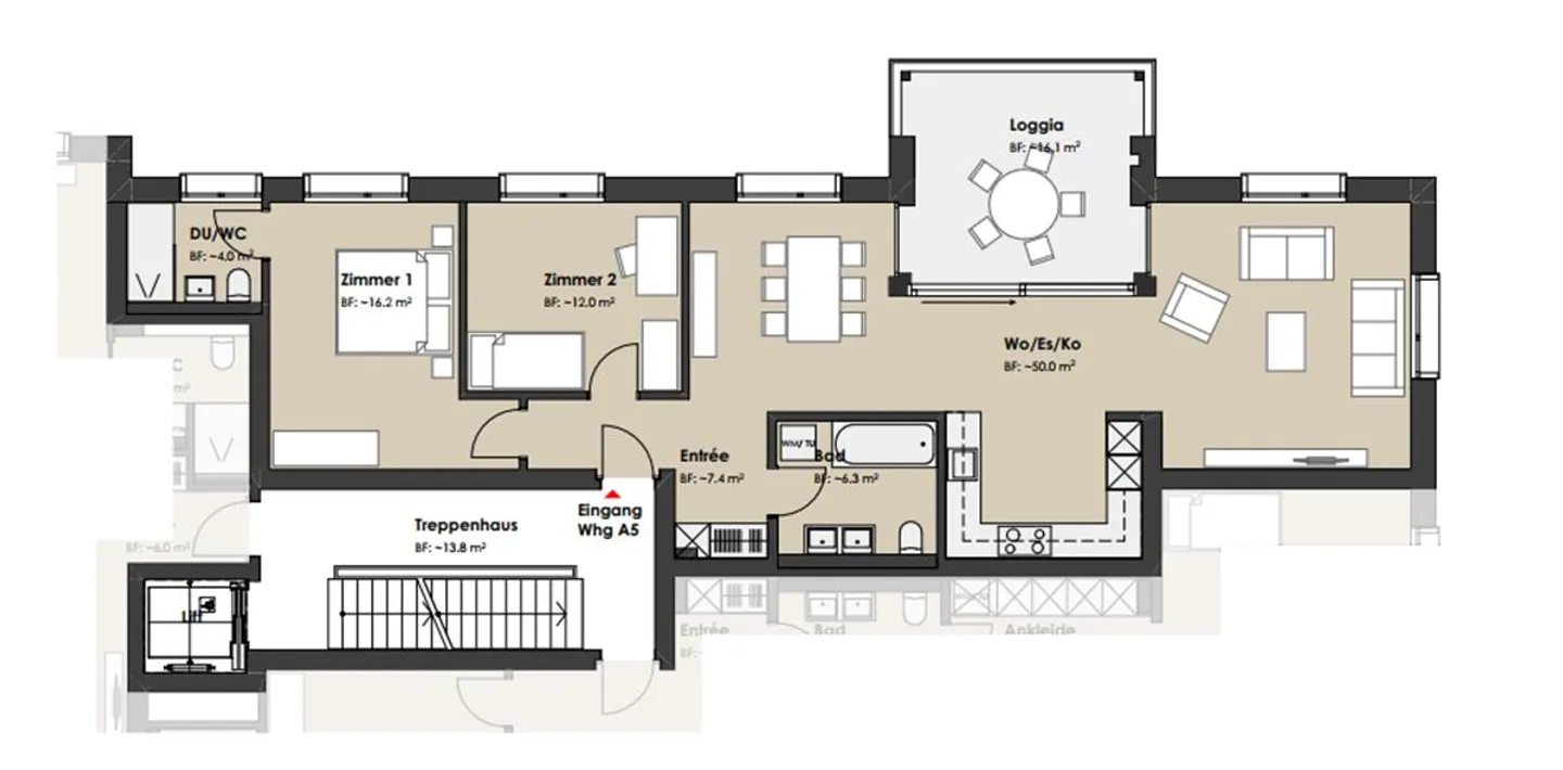 Appartement moderne de 3,5 pièces avec standard Minergie à Ebnat-Kappel - Photo 8 sur 8