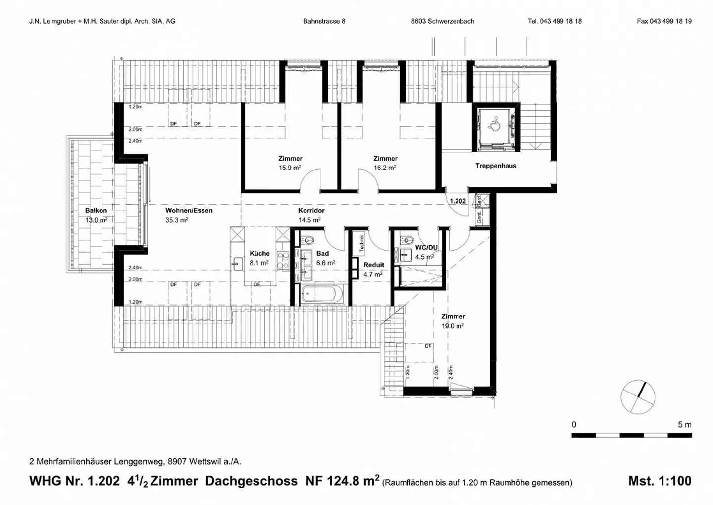 Attractive 4.5-room penthouse with a view - Photo 12 of 12