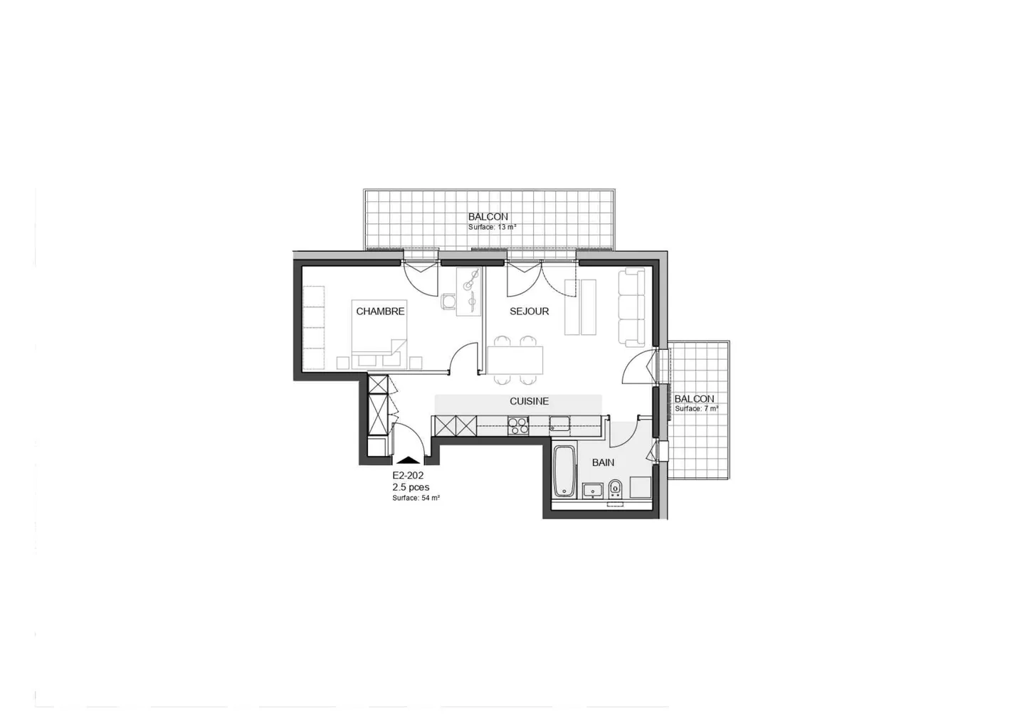Nouvel appartement 2,5 pièces - Photo 6 sur 8
