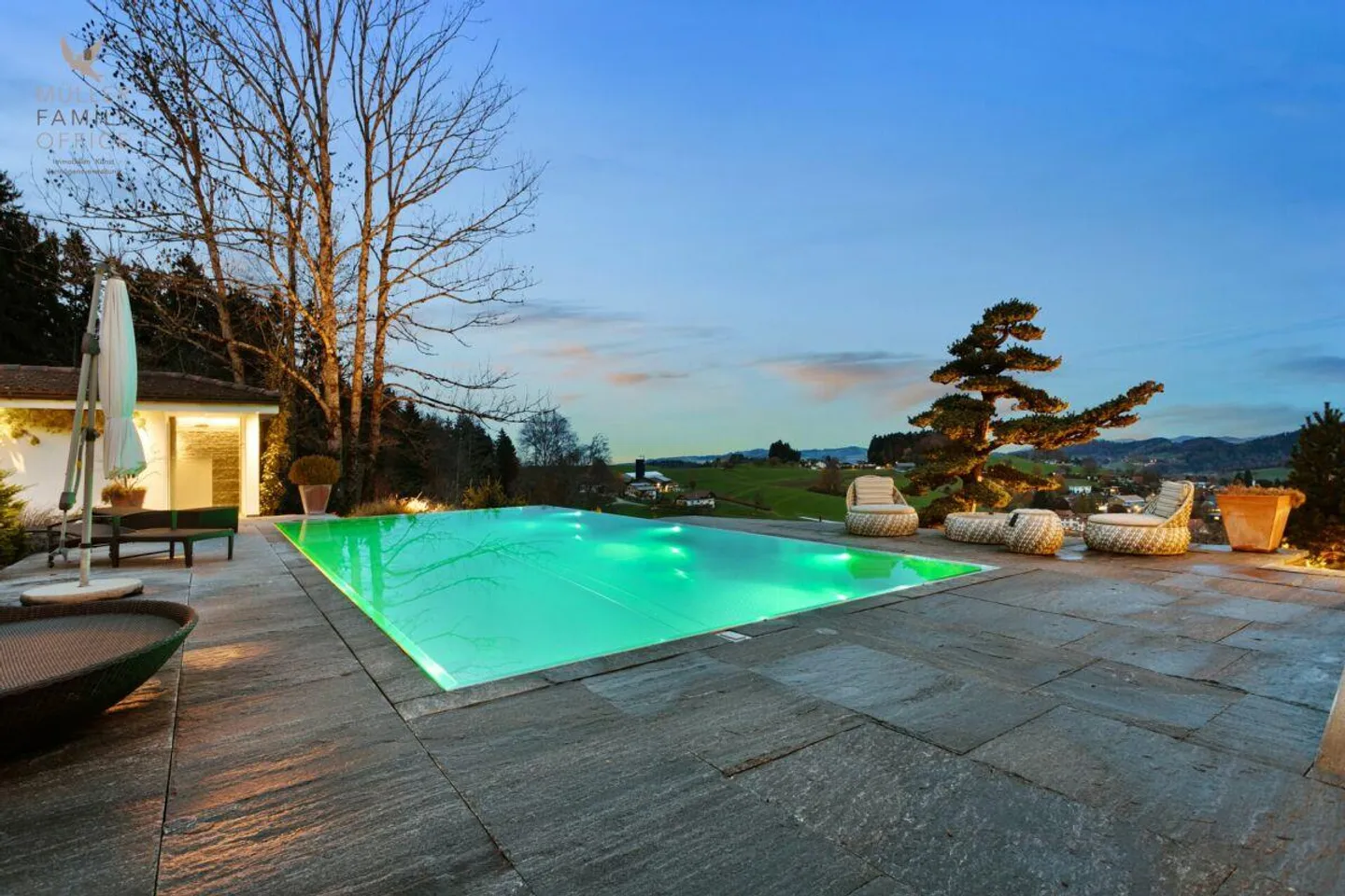 Villa panoramica lussuosa con piscina all'aperto, oasi benessere e vista mozzafiato - Foto 1 di 12