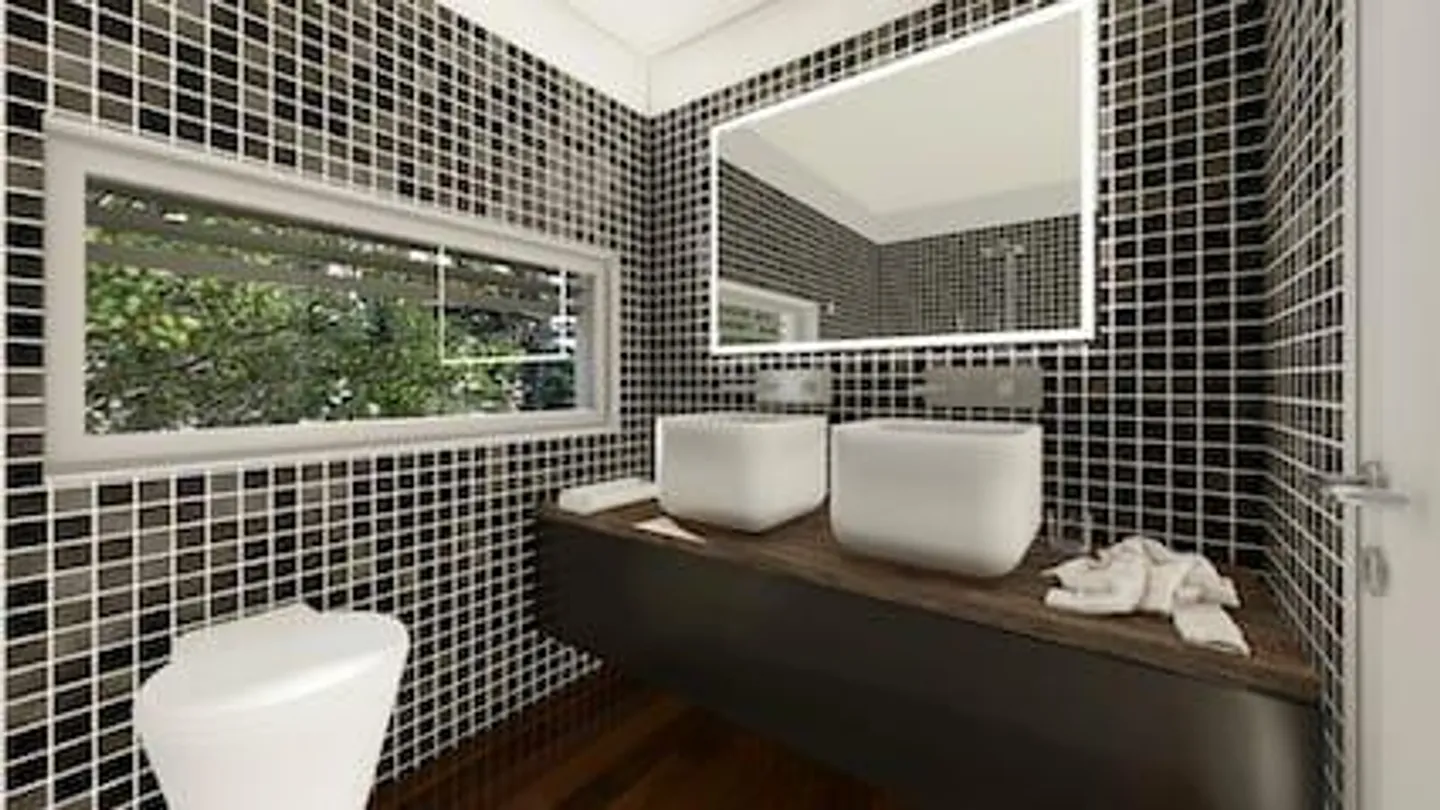 Villa con 4,5 camere, giardino e vista libera a Brè sopra Lugano - Foto 5 di 13