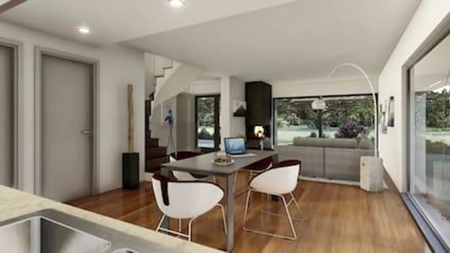 Villa con 4,5 camere, giardino e vista libera a Brè sopra Lugano - Foto 8 di 13