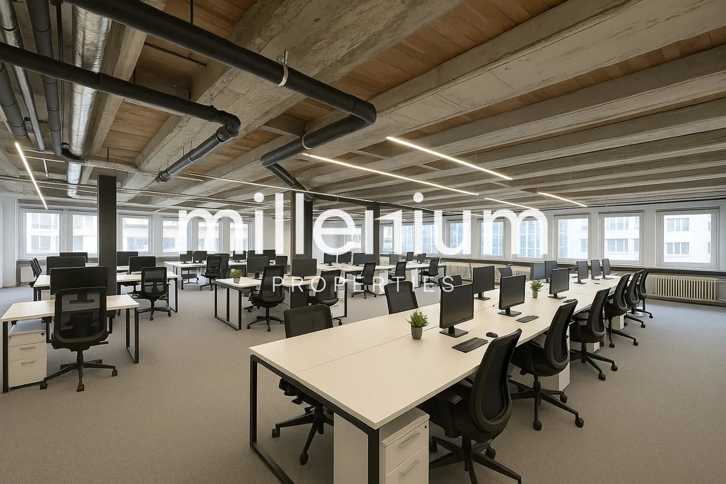 Plateau de bureaux en open space - Eaux-Vives - Photo 1 sur 1