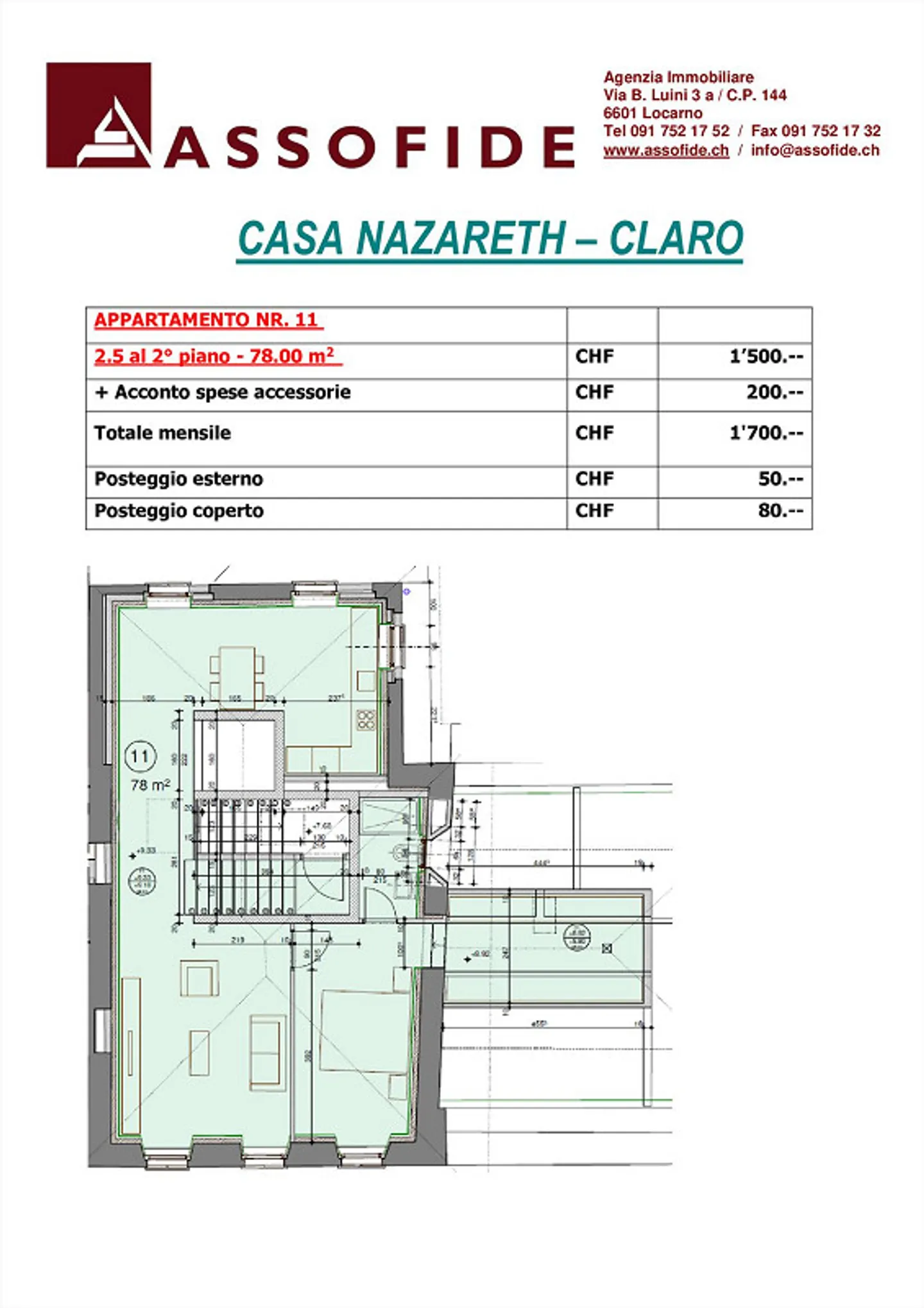 Claro - 2.5 rooms + hobby room (ref. 69-11) - Photo 10 of 11