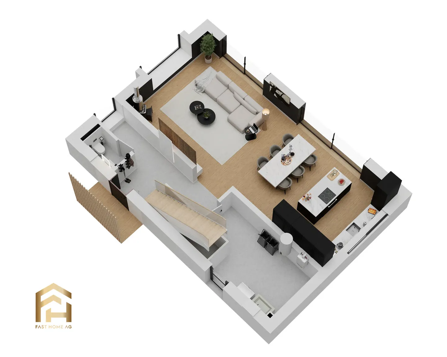 Modernes Einfamilienhaus in Geimen - Foto 4 von 13