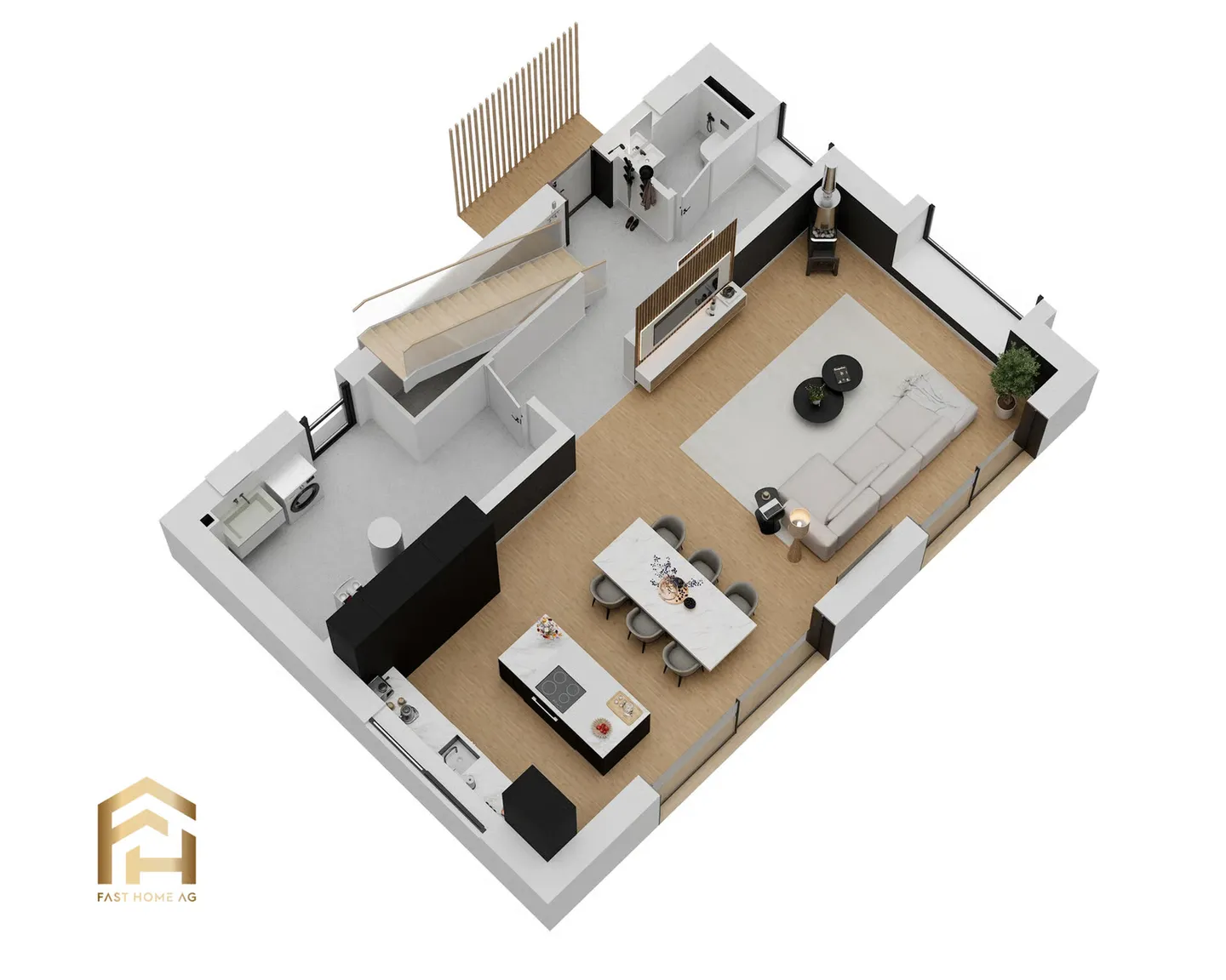Modernes Einfamilienhaus in Geimen - Foto 5 von 13