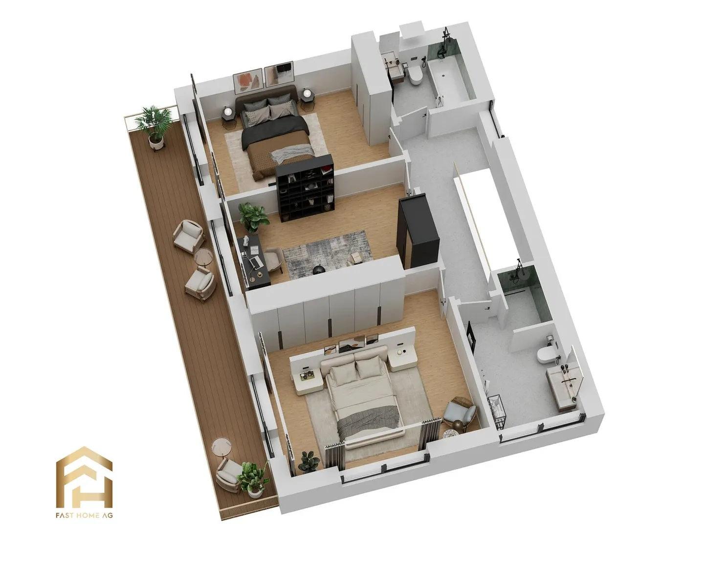 Modernes Einfamilienhaus in Geimen - Foto 7 von 13