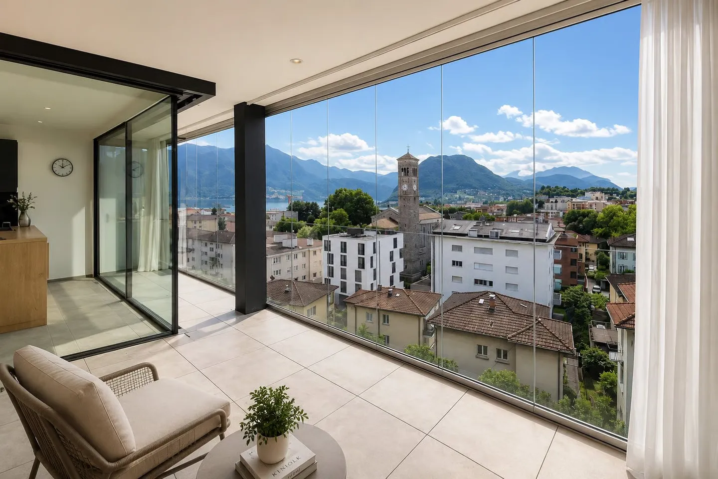 Mieten und Kaufen in Massagno – Modernes 3.5-Zimmer-Apartment mit Terrasse - Photo 2 sur 13