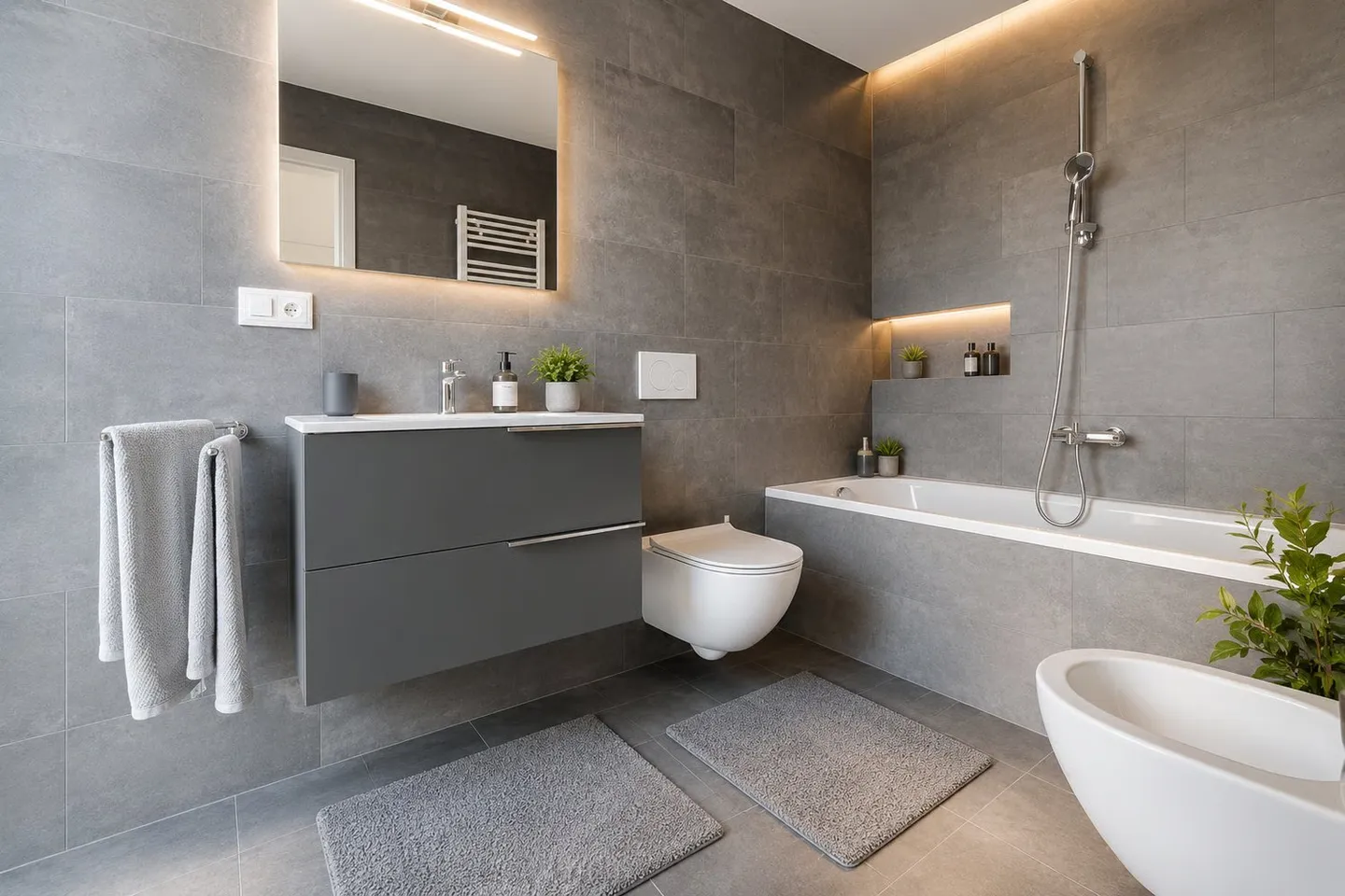 Mieten und Kaufen in Massagno – Modernes 3.5-Zimmer-Apartment mit Terrasse - Photo 10 sur 13