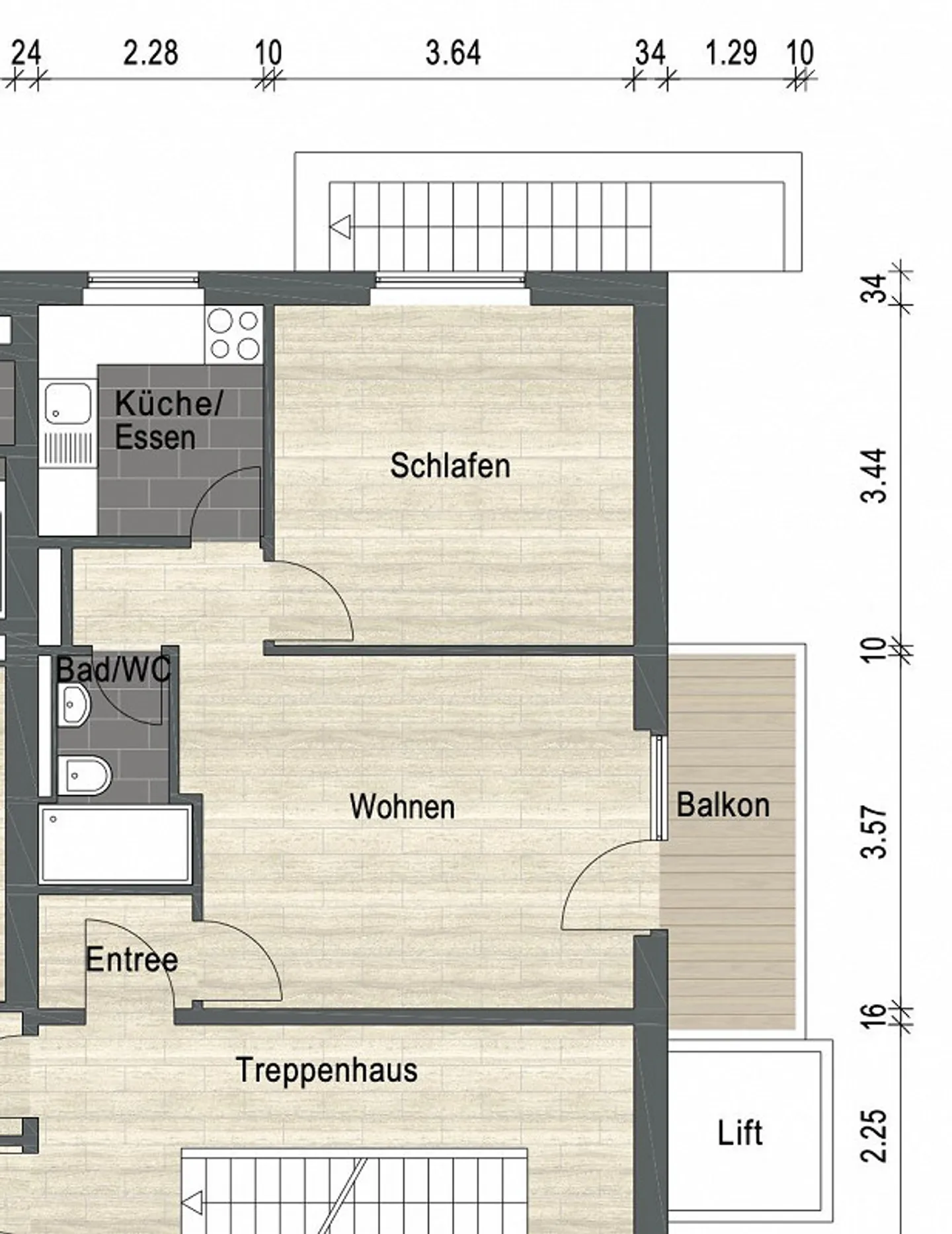 Appartamento 2 camere affascinante - Foto 7 di 7