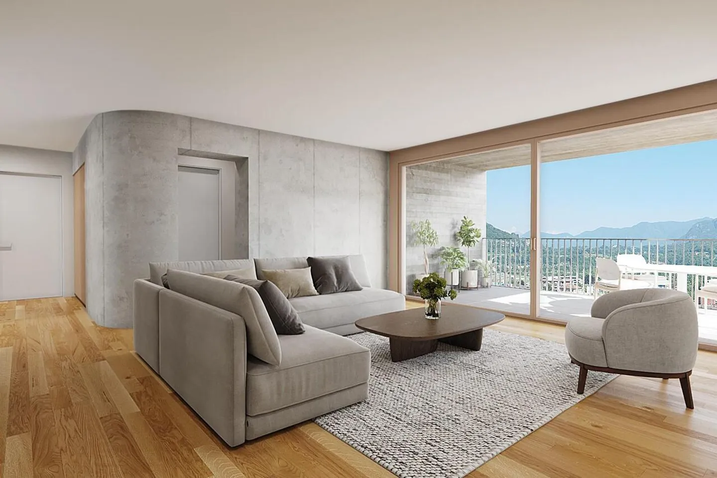 NEWLY BUILT APARTMENTS WITH LAKE VIEW IN AGNO - Photo 4 of 7