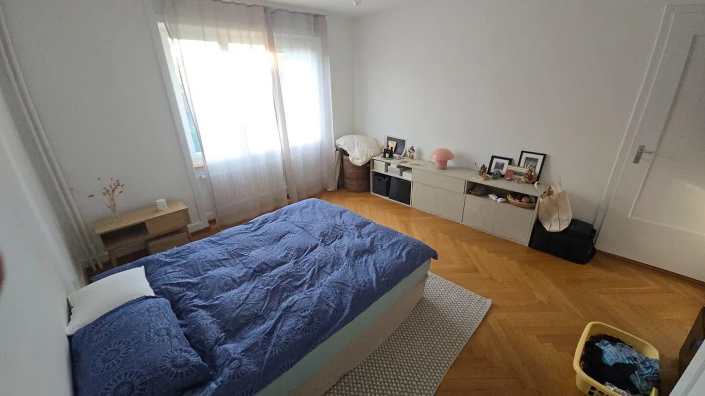 Grosses Zimmer in 4.5 Zi Wohnung zur Mitbenutzung zu vermieten - Photo 2 of 2