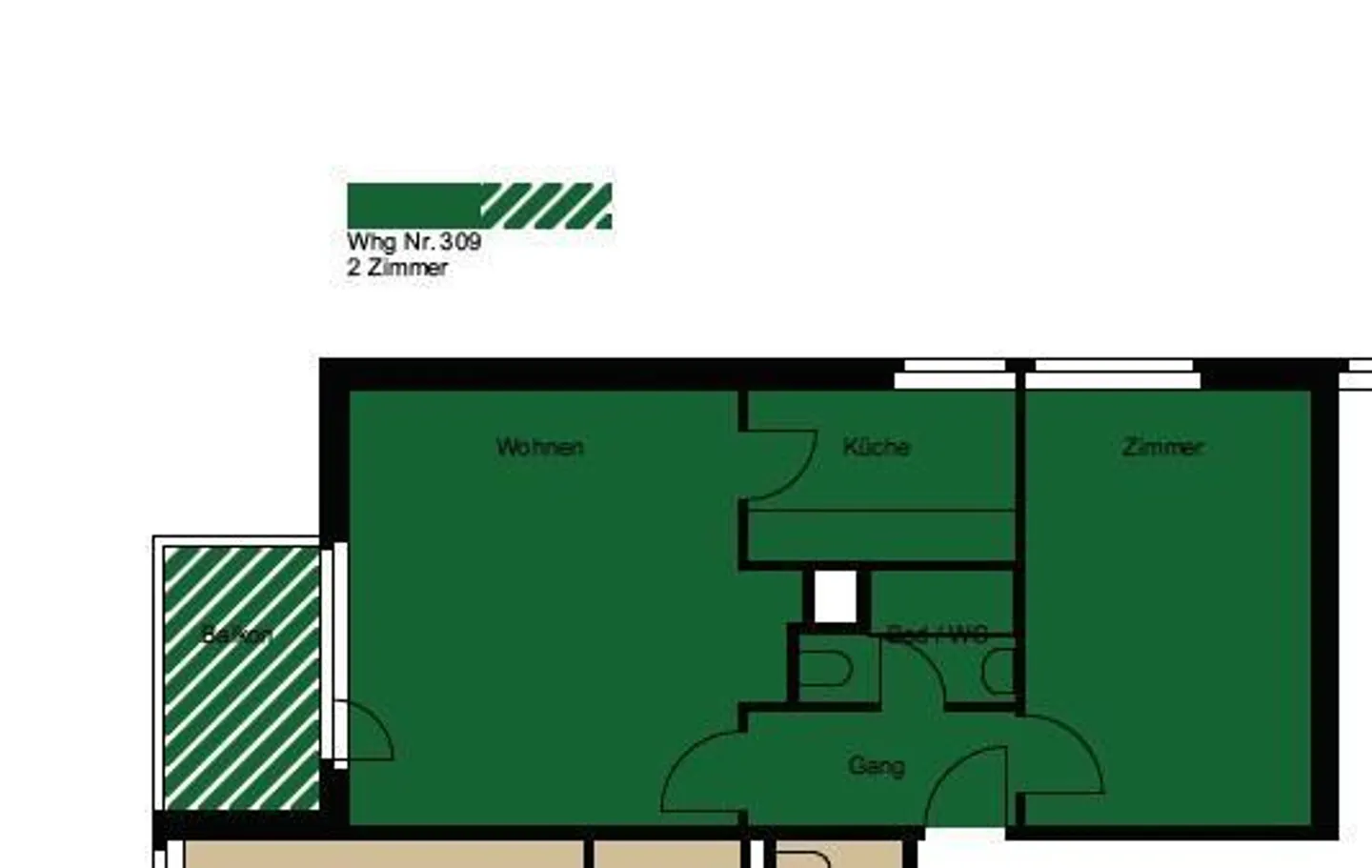 Appartamento 2.0 stanze a Winterthur - Foto 9 di 9