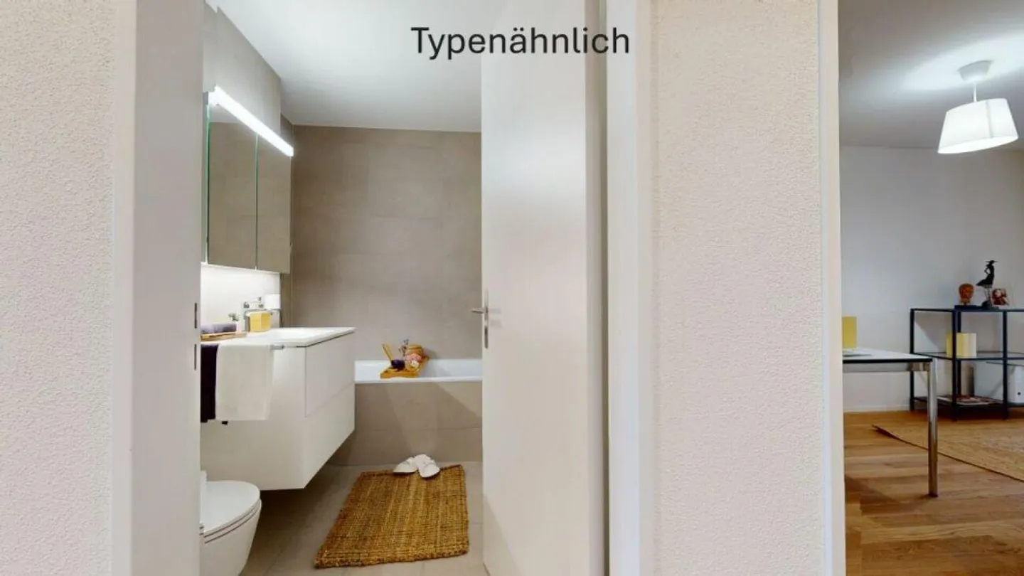 Erstbezug: Moderne 3.5 Zimmer Neubauwohnung mit Loggia - Foto 6 di 8