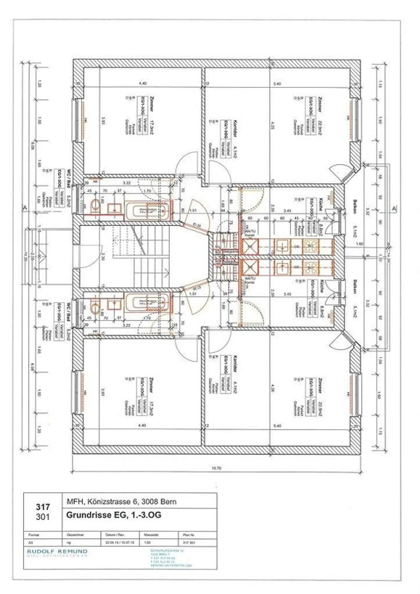 Accogliente appartamento di 2,5 stanze vicino a Loryplatz - Foto 7 di 7