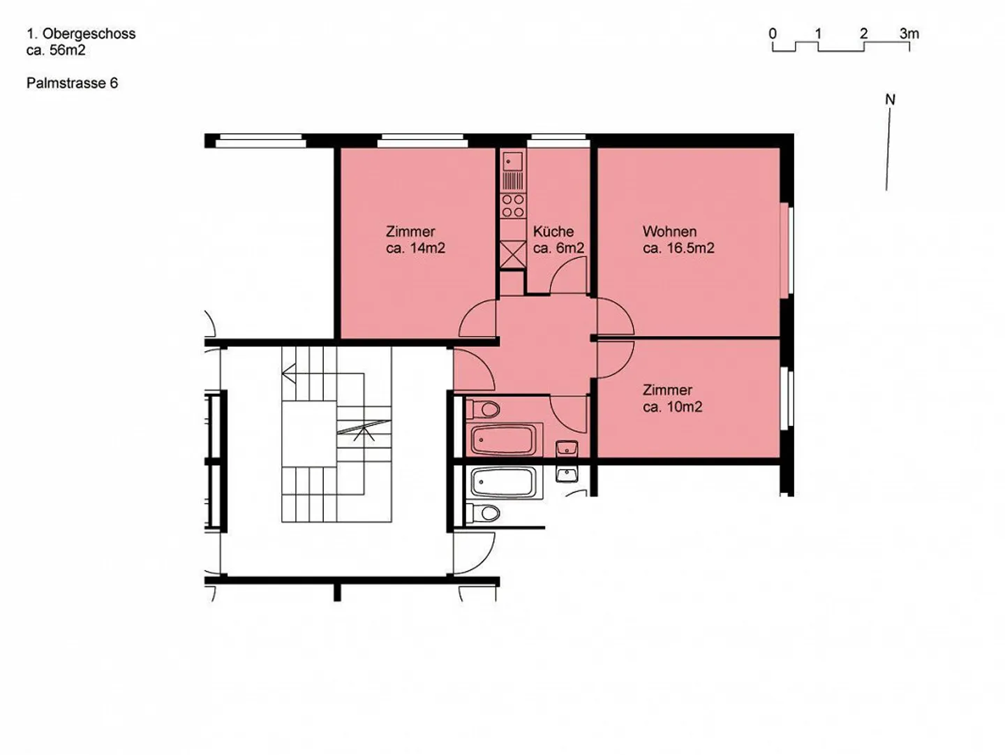 Appartamento centrale di 3 stanze a Winterthur - Foto 9 di 9