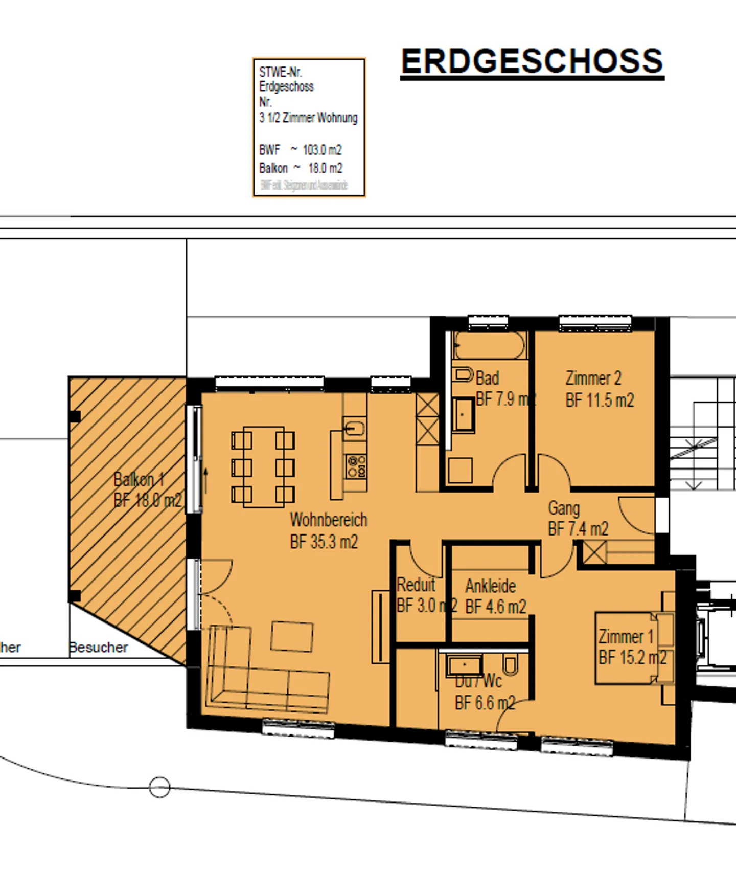 Nuova costruzione esclusiva: appartamento di 3,5 locali con balcone - Foto 4 di 4