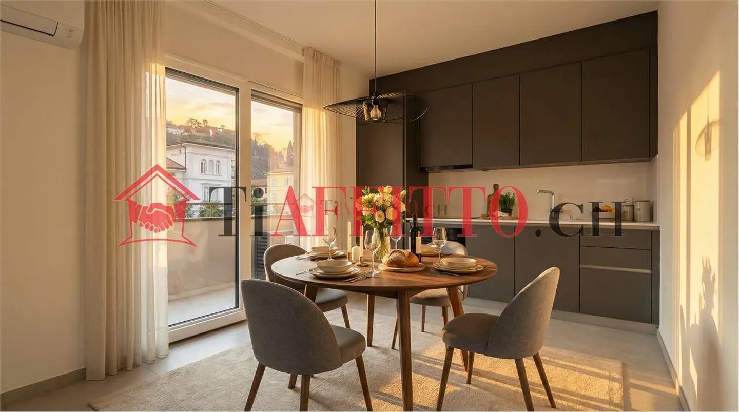 Modernes 2.5 Zimmer Apartment in Lugano - Foto 4 von 6