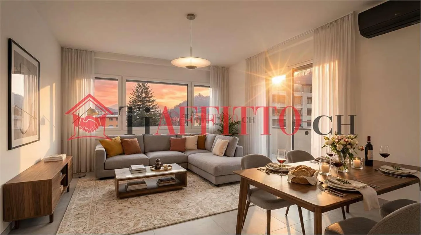 Modernes 2.5 Zimmer Apartment in Lugano - Foto 5 von 6