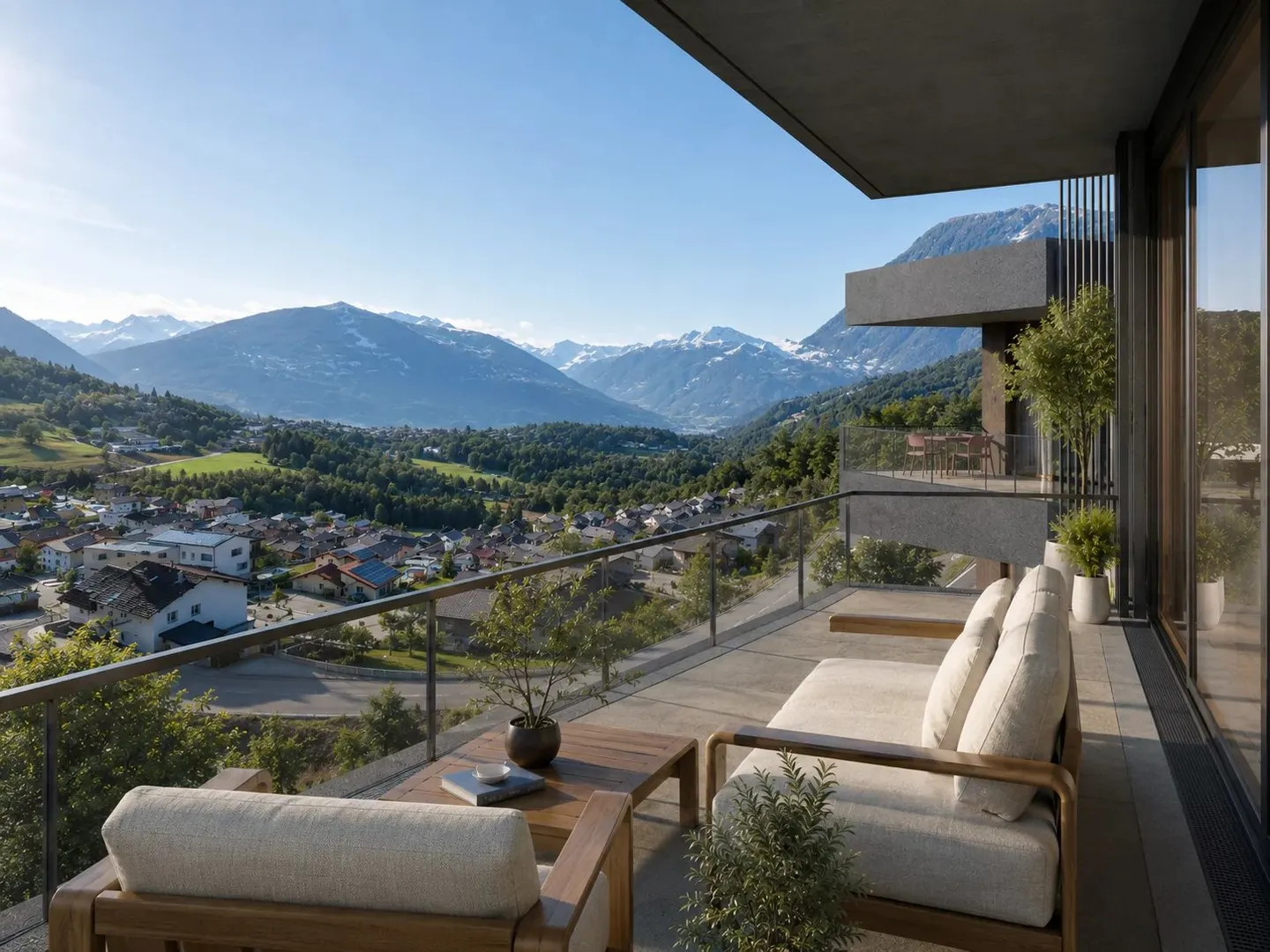 Villa familiale contemporaine à Savièse - Photo 3 sur 4