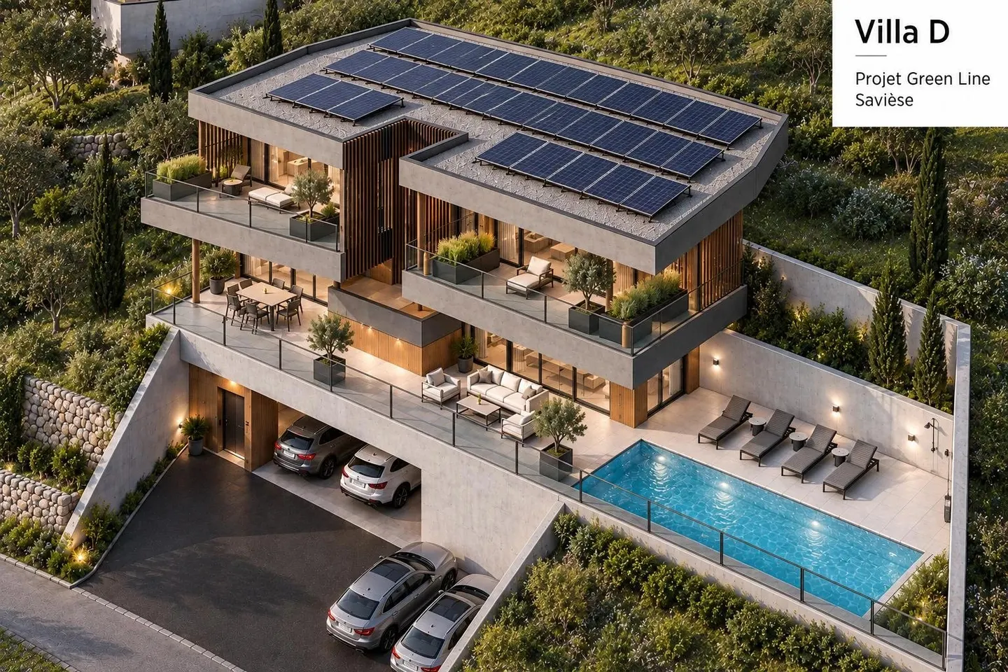 Villa familiale contemporaine à Savièse - Photo 1 sur 4