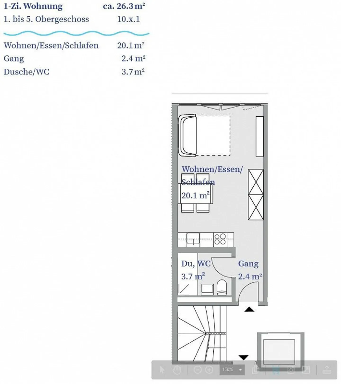 Bel appartement directement sur le Rhin - Photo 7 sur 7