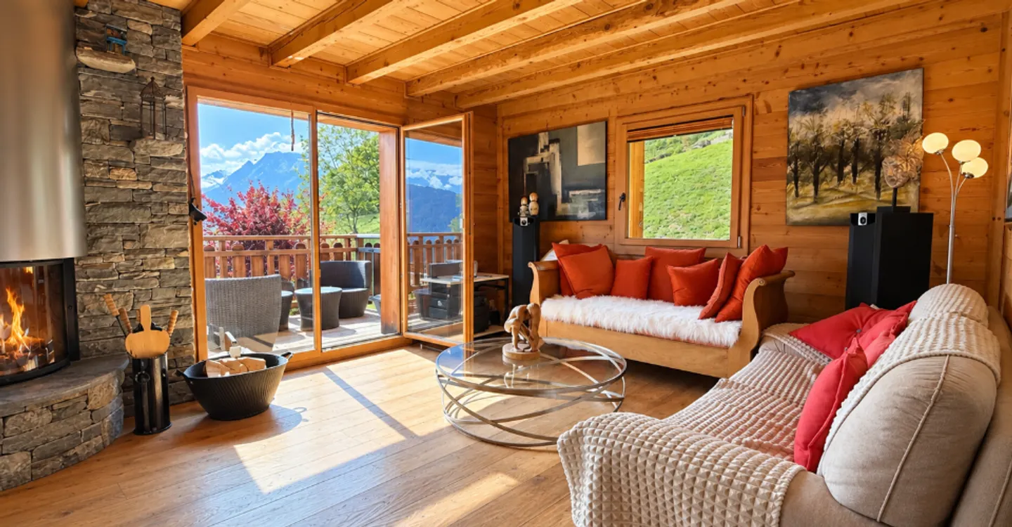 Peaceful chalet in Levron with four bedrooms and spectacular valley views - Photo 2 of 11