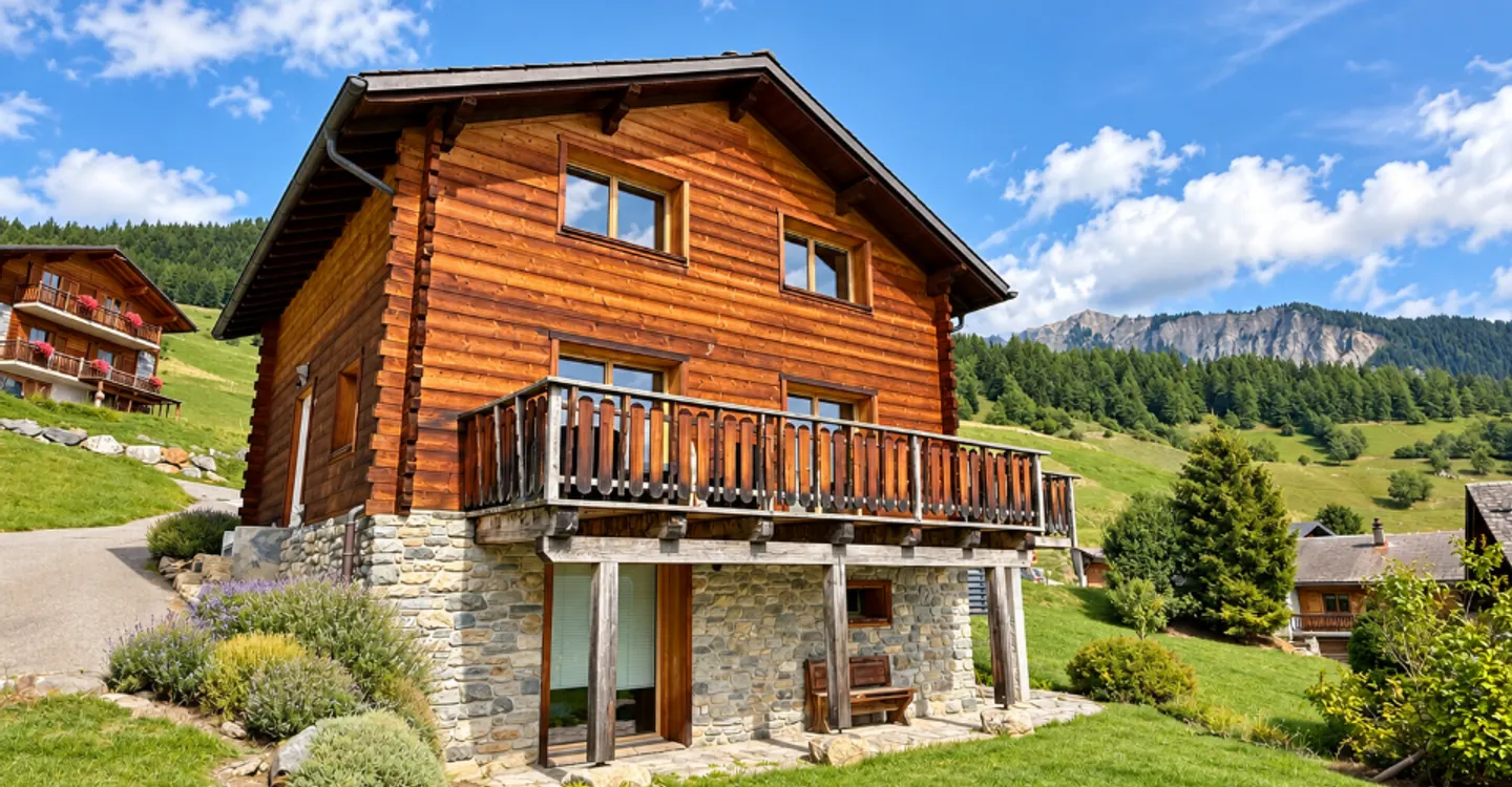 Peaceful chalet in Levron with four bedrooms and spectacular valley views - Photo 1 of 11