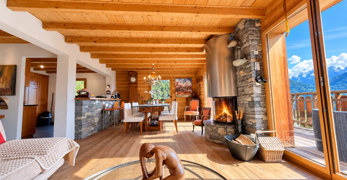 Peaceful chalet in Levron with four bedrooms and spectacular valley views - Photo 5 of 11