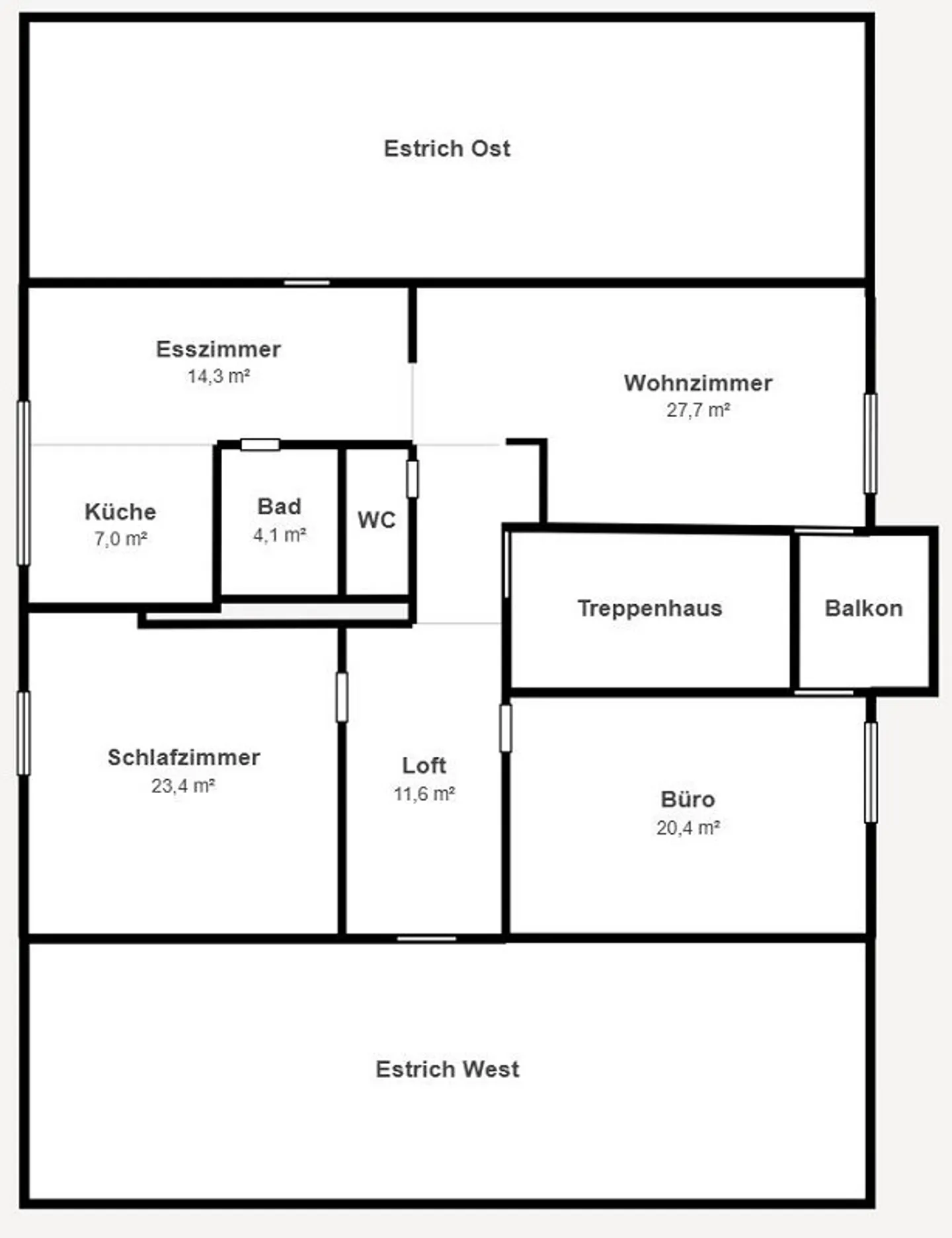 Geräumige Dachwohnung - Foto 22 von 22